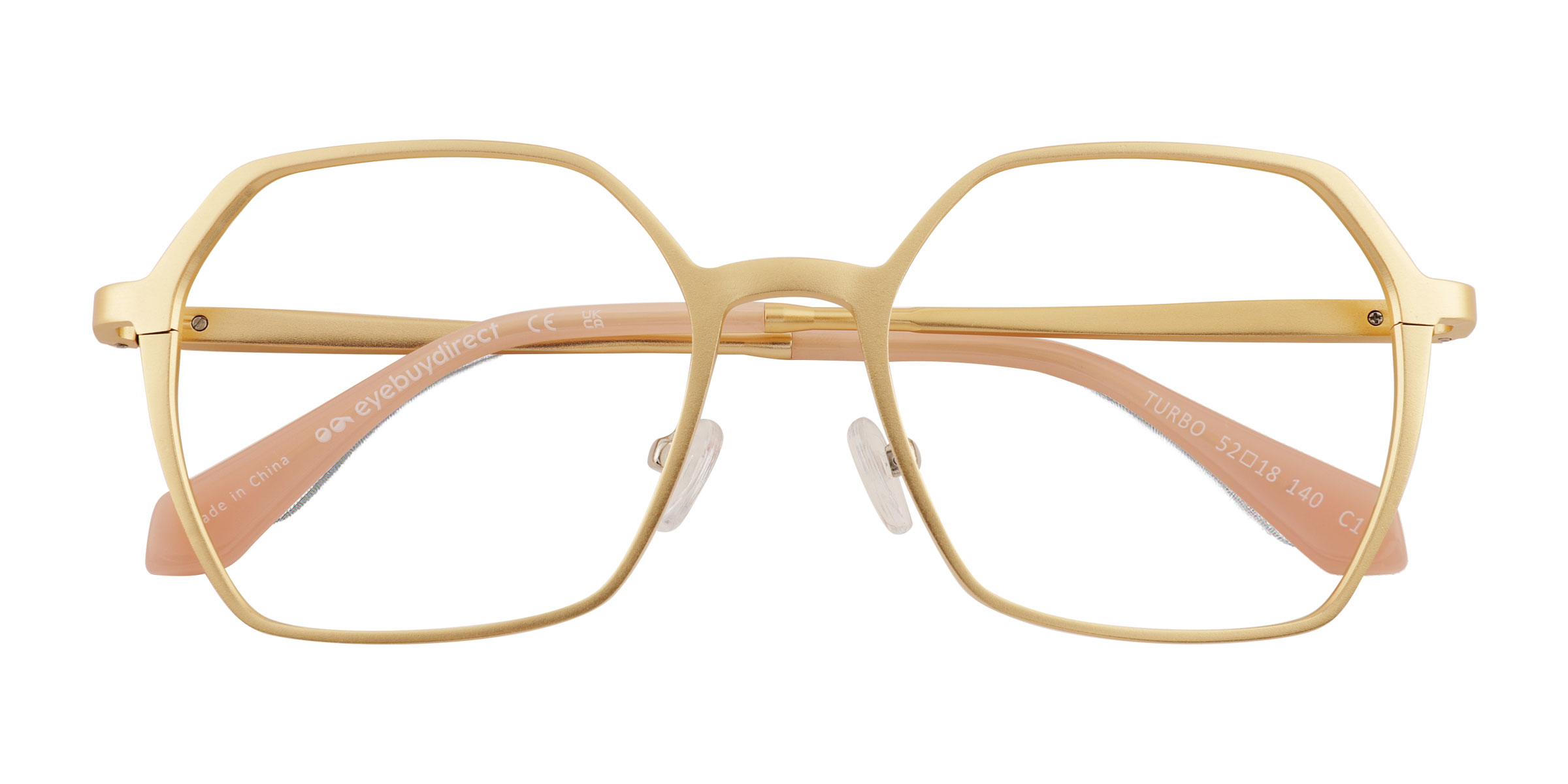 Matte Gold Turbo -  Aluminium-alloy Lunettes de vue