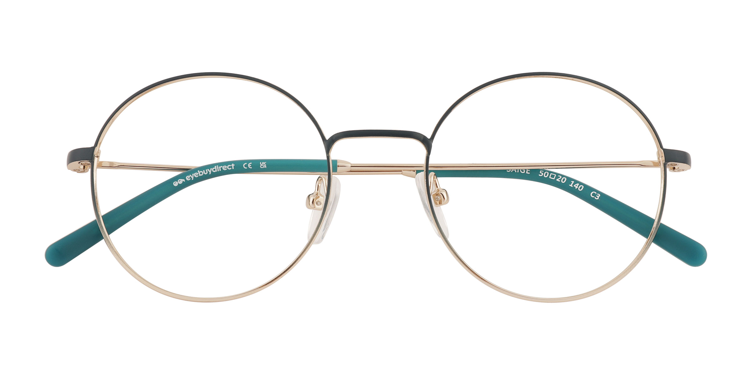 Gradient Green Gold Saige -  Métal Lunettes de vue