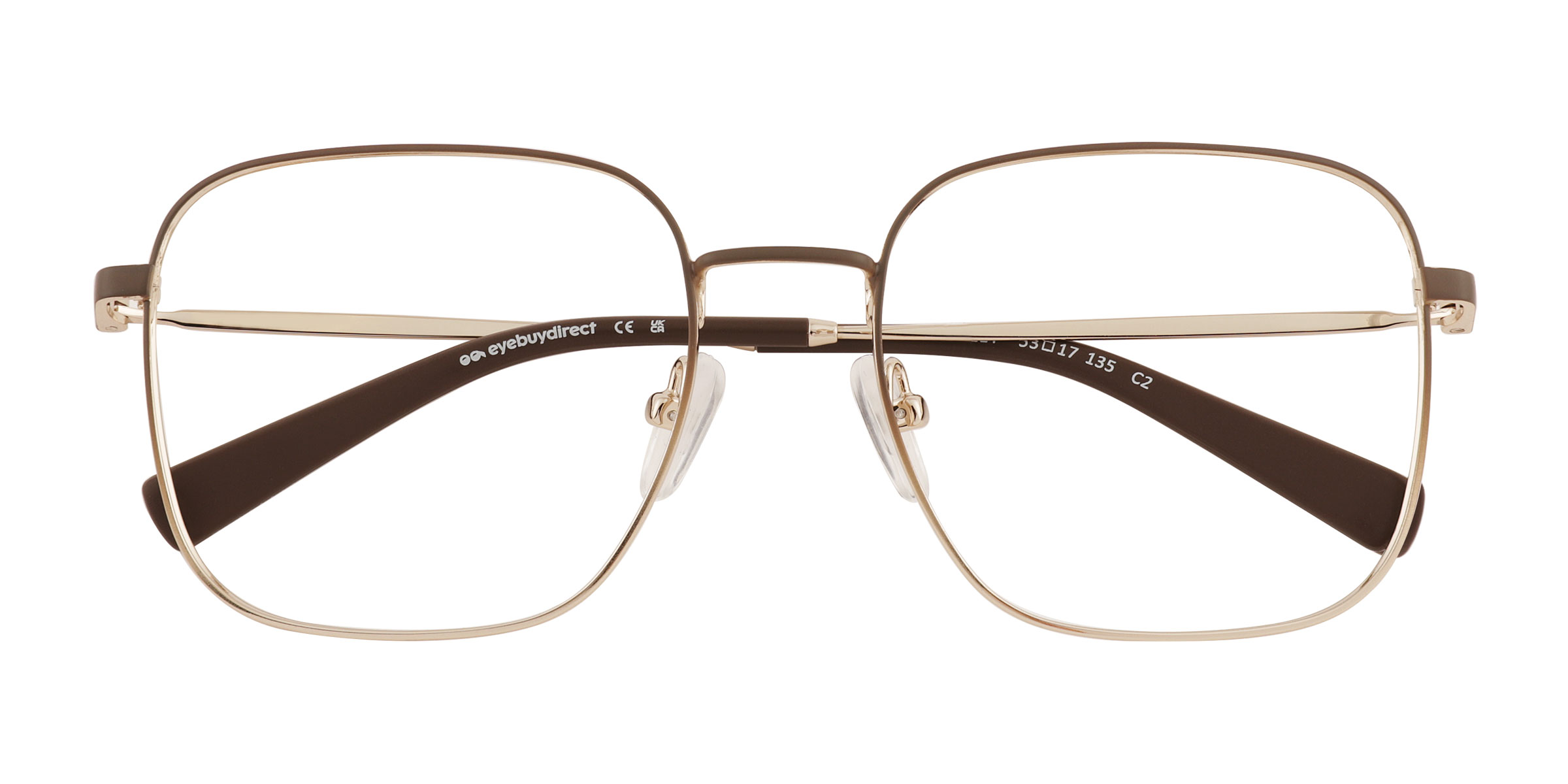Gradient Brown Gold Adley -  Métal Lunettes de vue