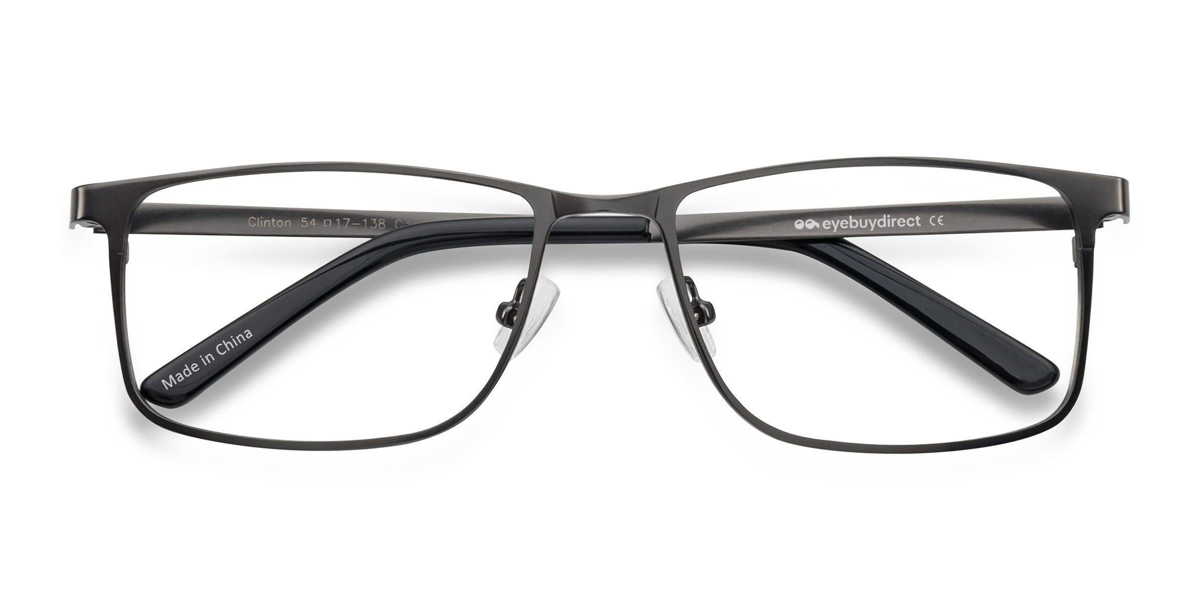 Gunmetal Clinton -  Métal Lunettes de vue