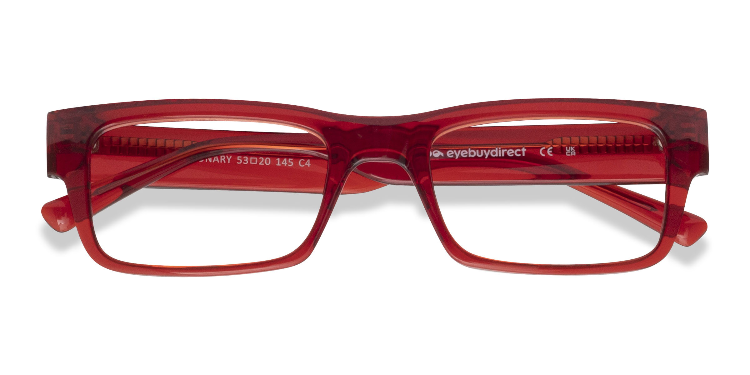 Rouge Visionary -  Plastique Lunettes de vue