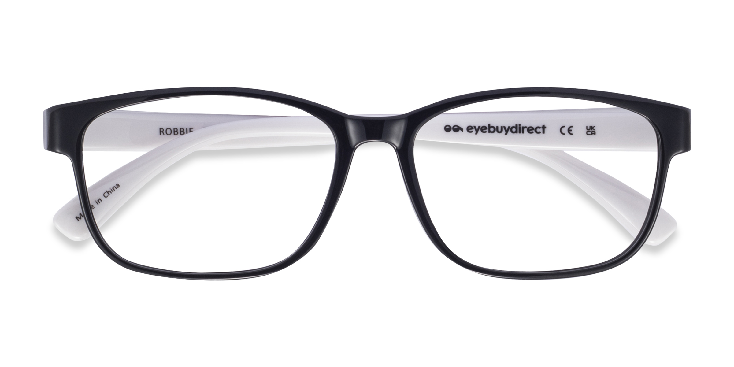 Black/White Robbie -  Plastique Lunettes de vue