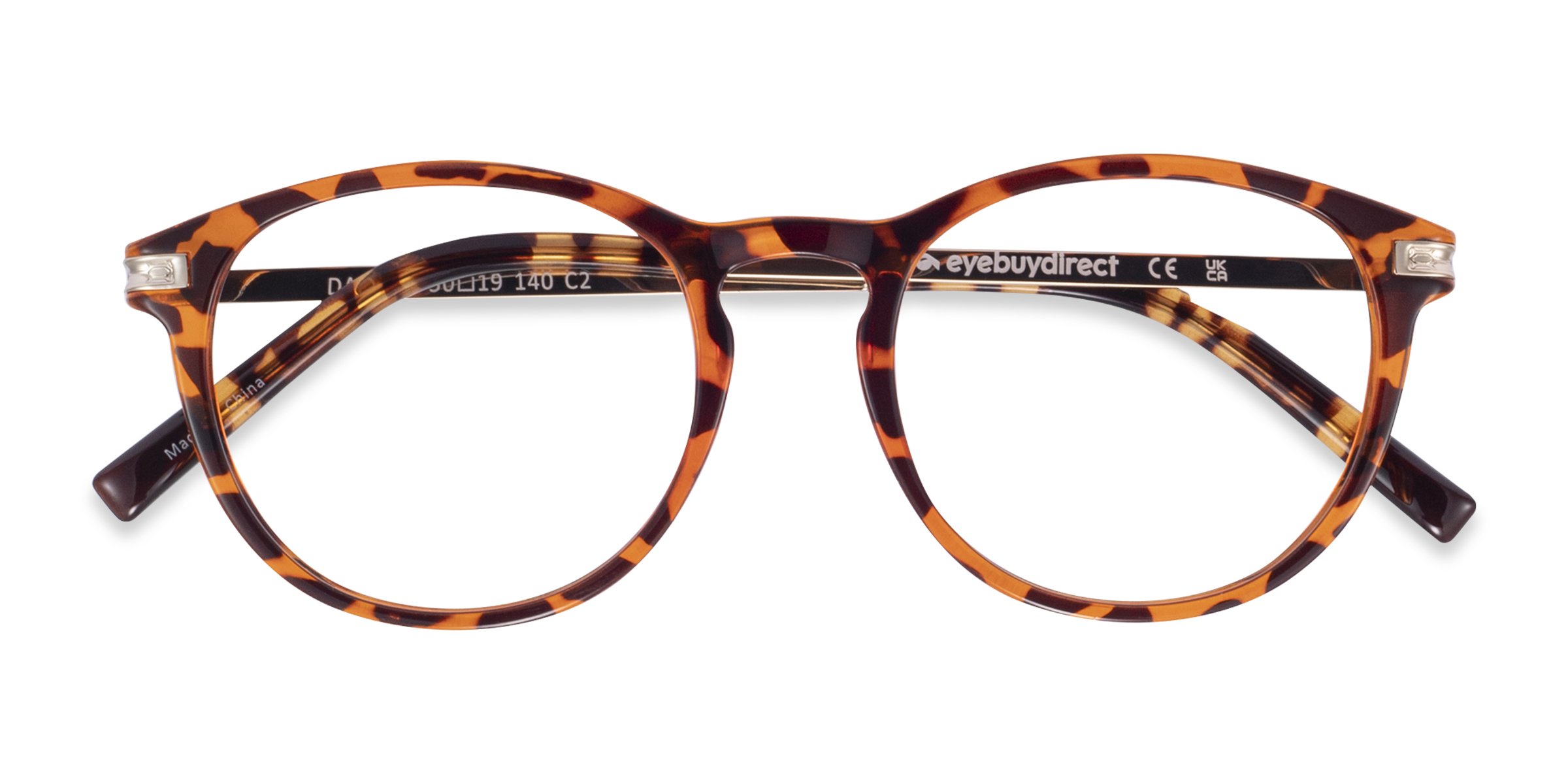 Brown/Tortoise Daphne -  Plastic-metal Eyeglasses