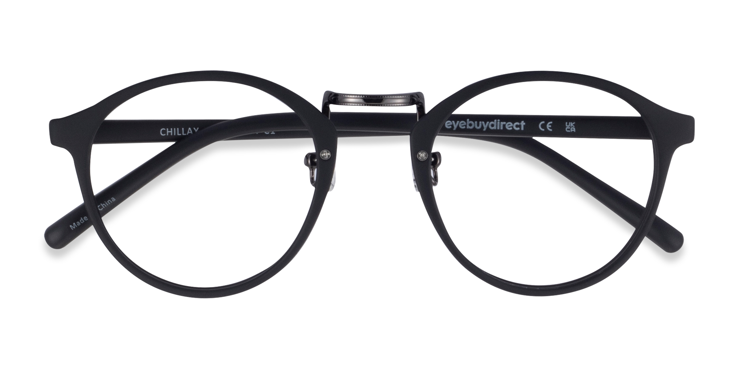 Matte Black/Gunmetal Chillax -  Metal Eyeglasses