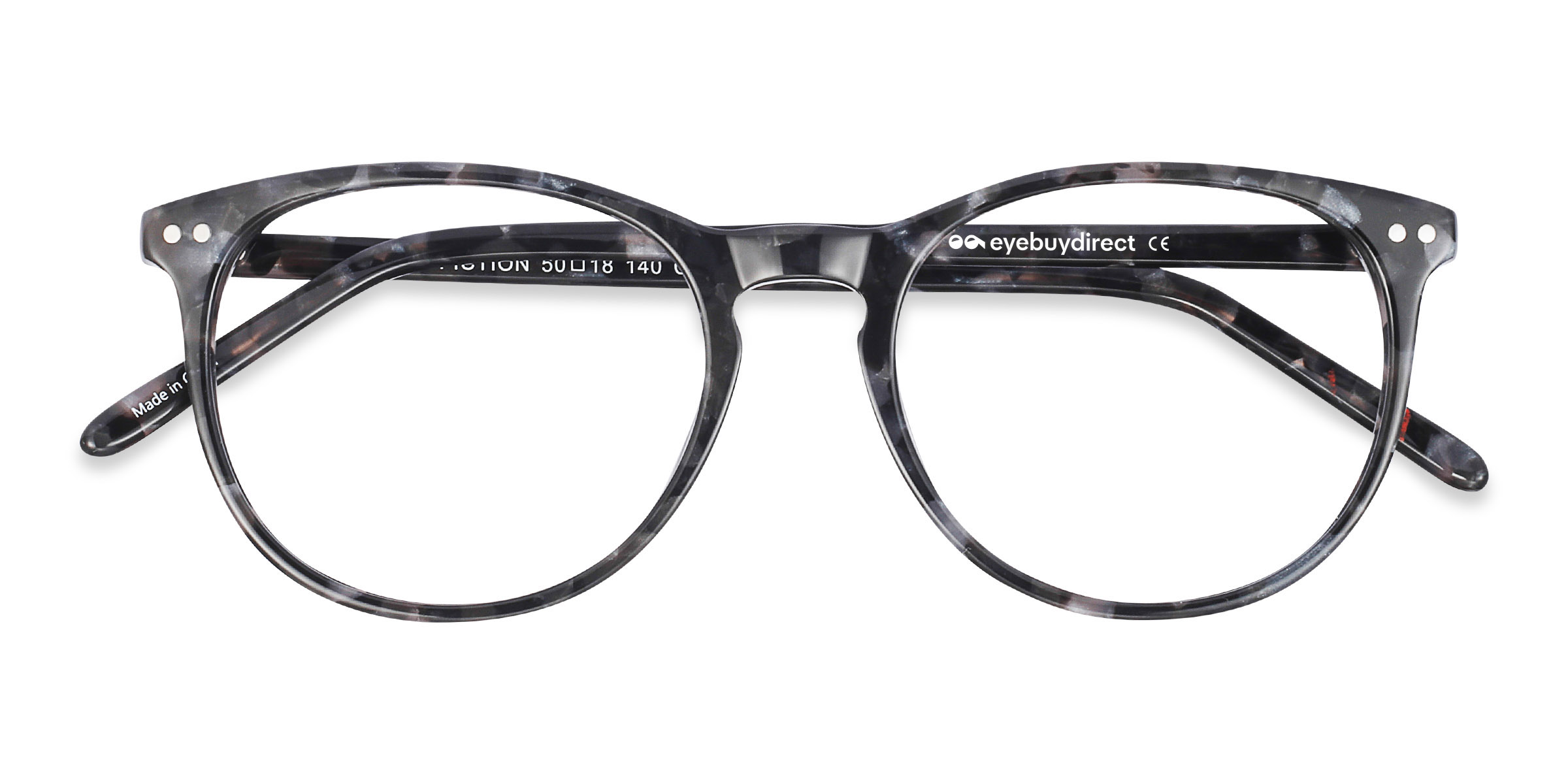 Gray/Floral Fiction -  Acetate Eyeglasses