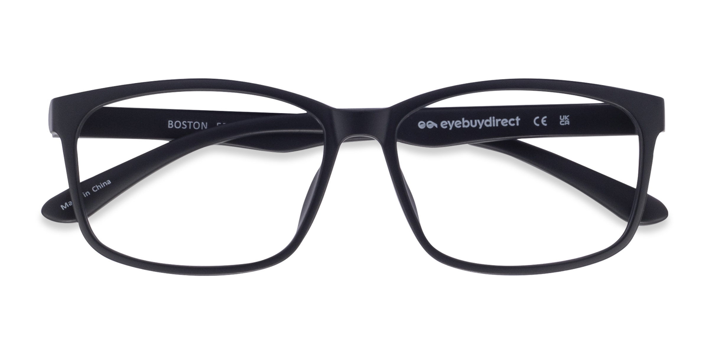 Matte Black Boston -  Plastic Eyeglasses