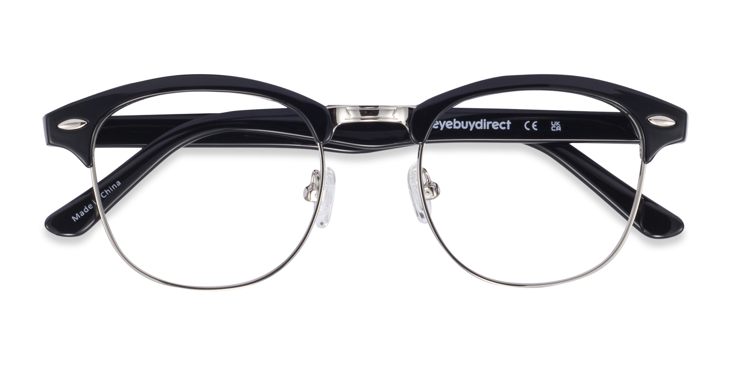 Black/Silver Coexist -  Plastic-metal Eyeglasses