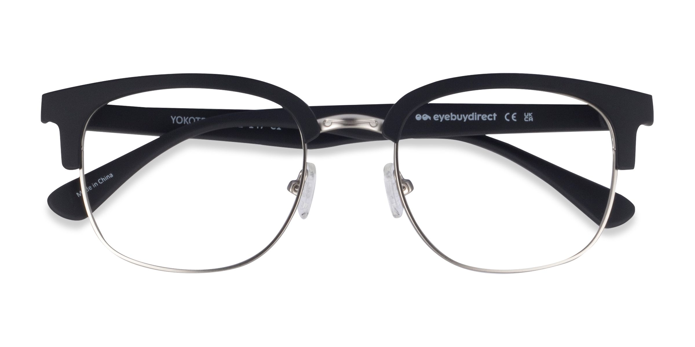 Matte Black Yokote -  Plastic-metal Eyeglasses