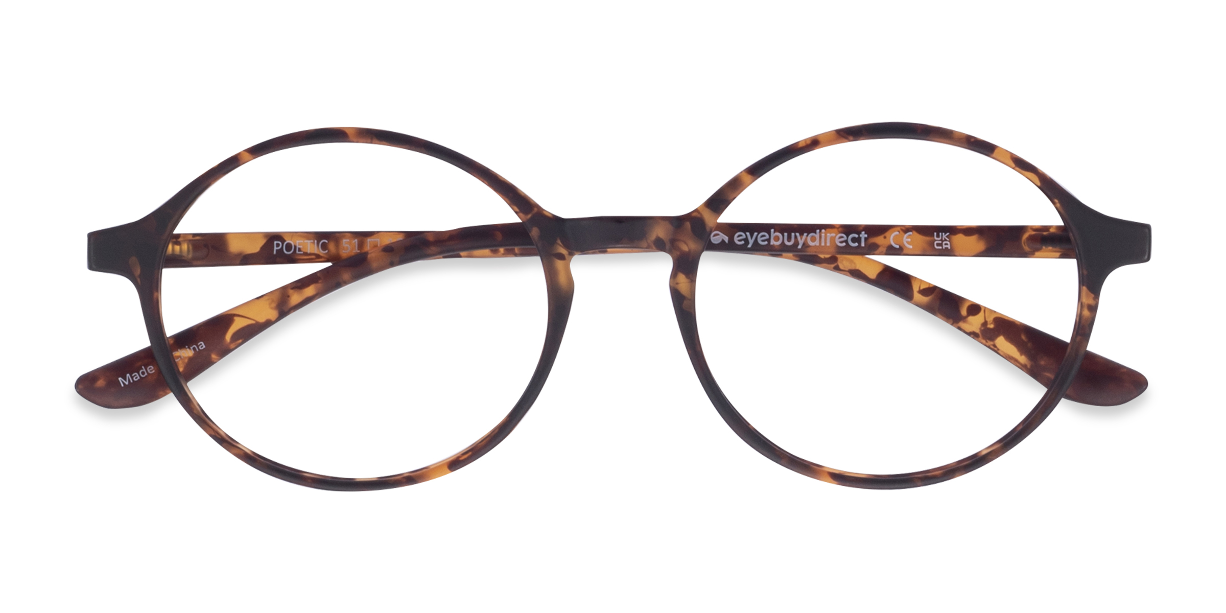 Matte Tortoise Poetic -  Plastique Lunettes de vue
