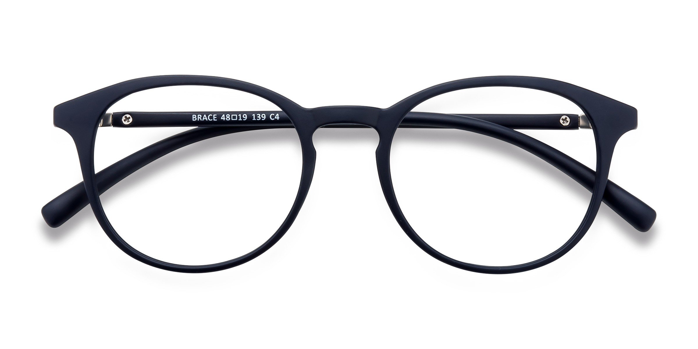 Matte Navy Brace -  Plastique Lunettes de vue