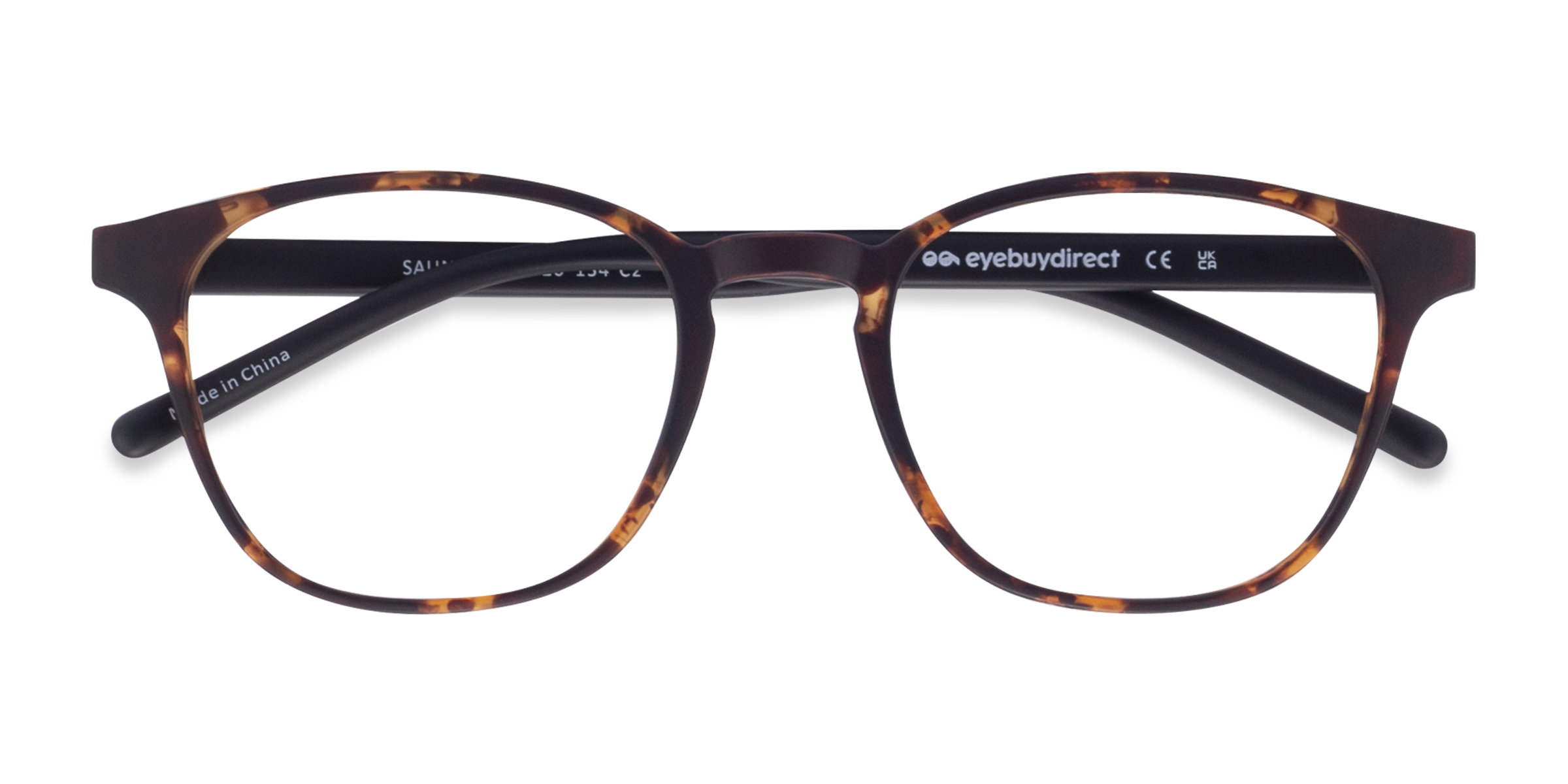 Swirled Amber Saunter -  Plastique Lunettes de vue
