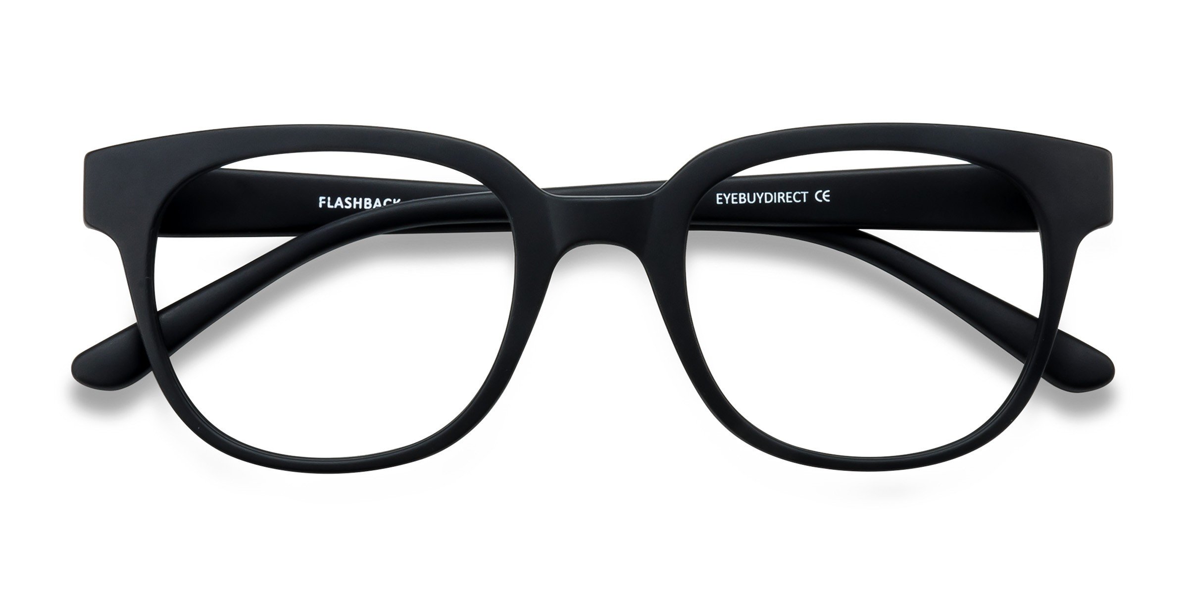Matte Black Flashback -  Plastique Lunettes de vue