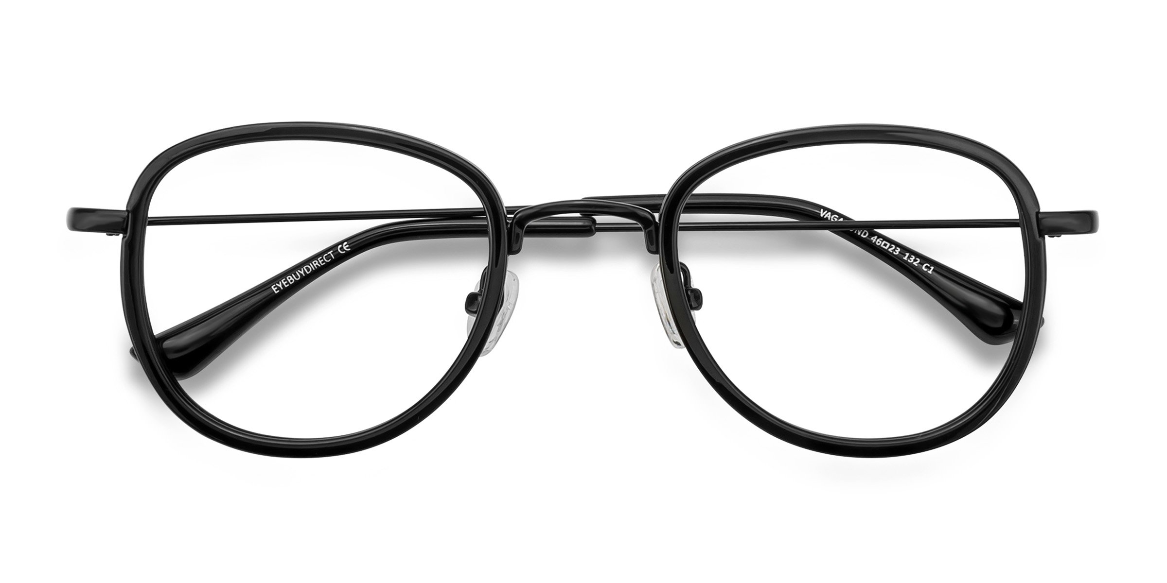 Noir Vagabond -  Plastique Lunettes de vue