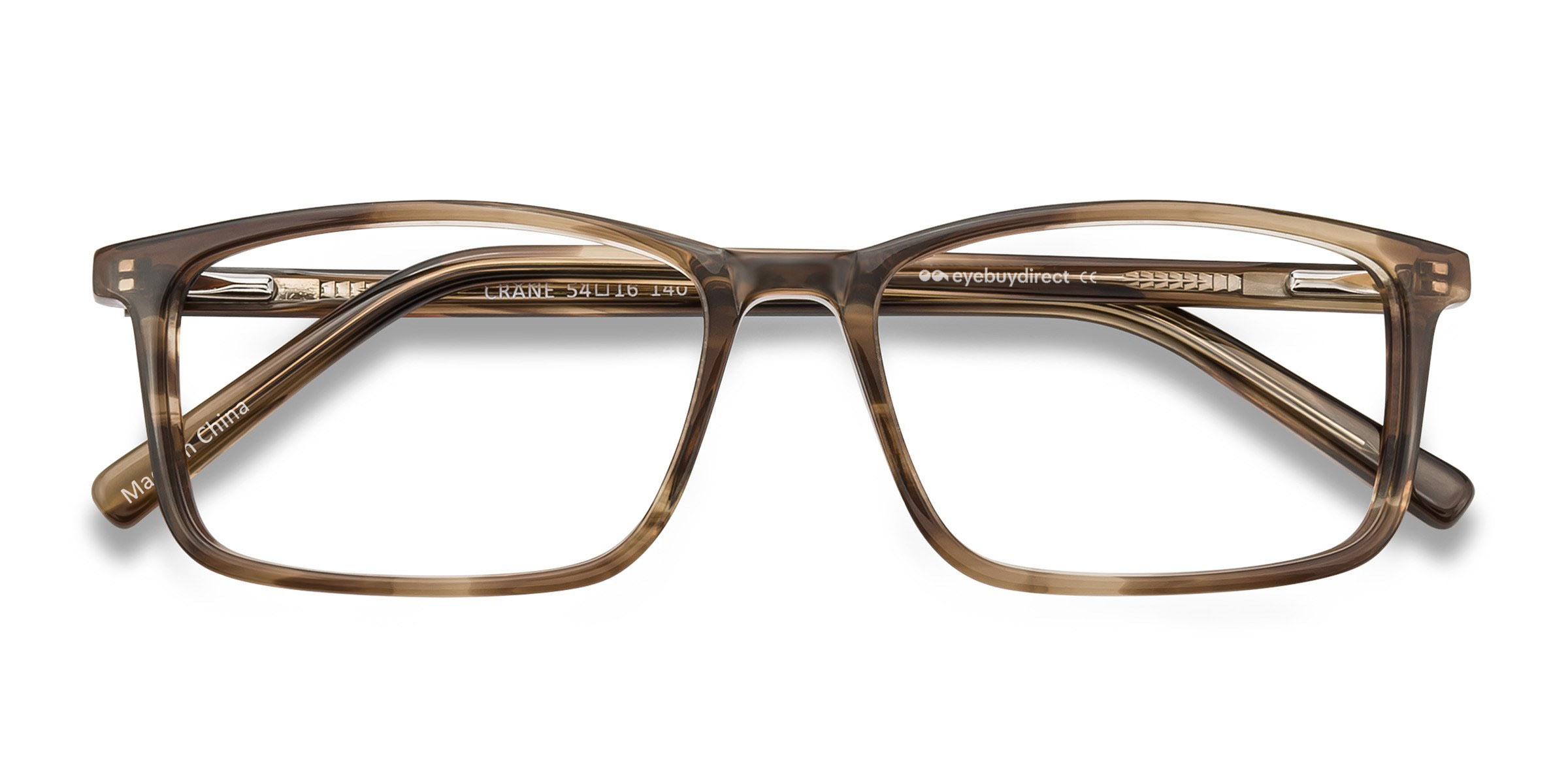 Brown Striped Crane - Acetate Eyeglasses