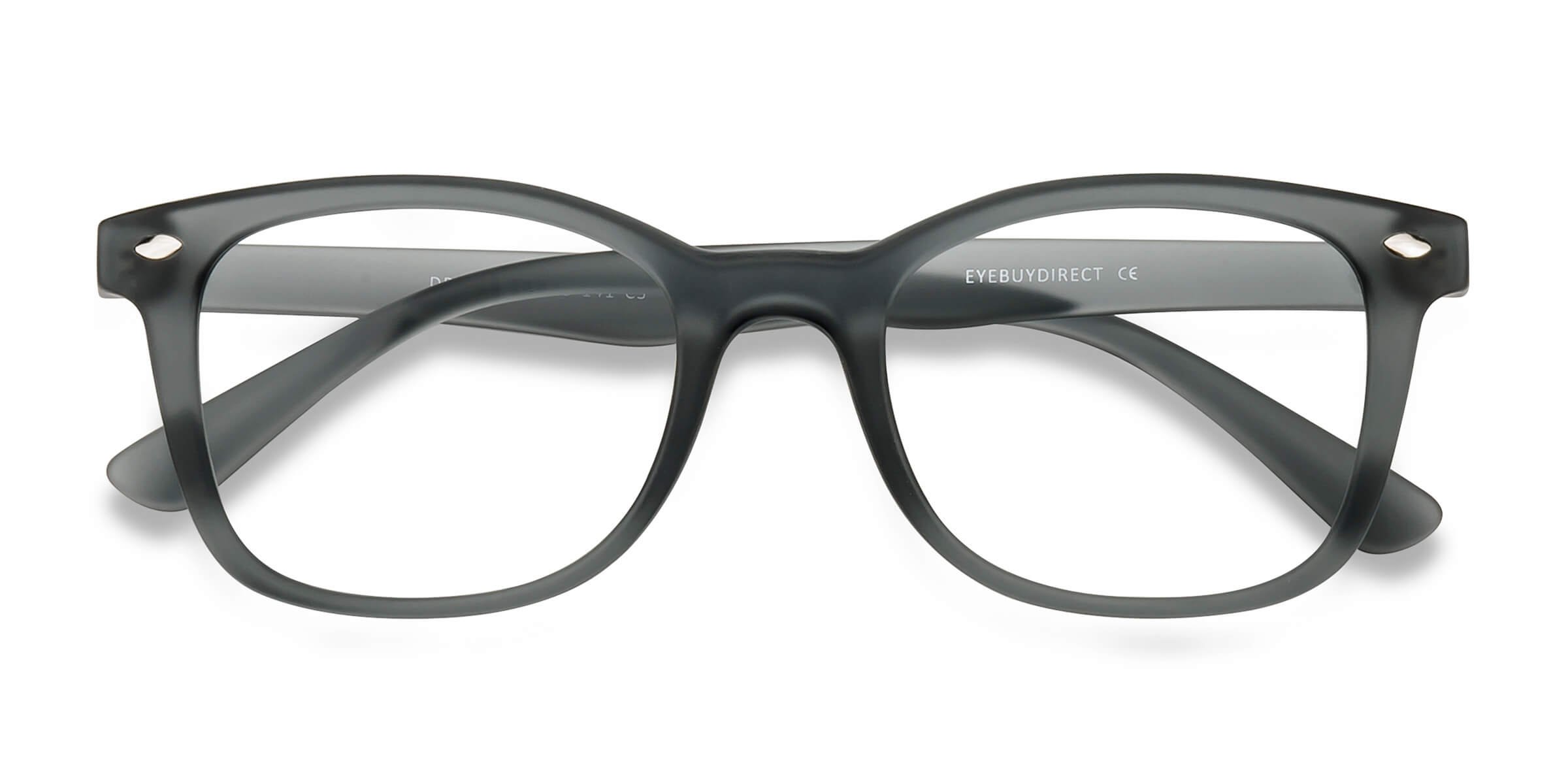 Matte Gray Drama -  Plastique Lunettes de vue