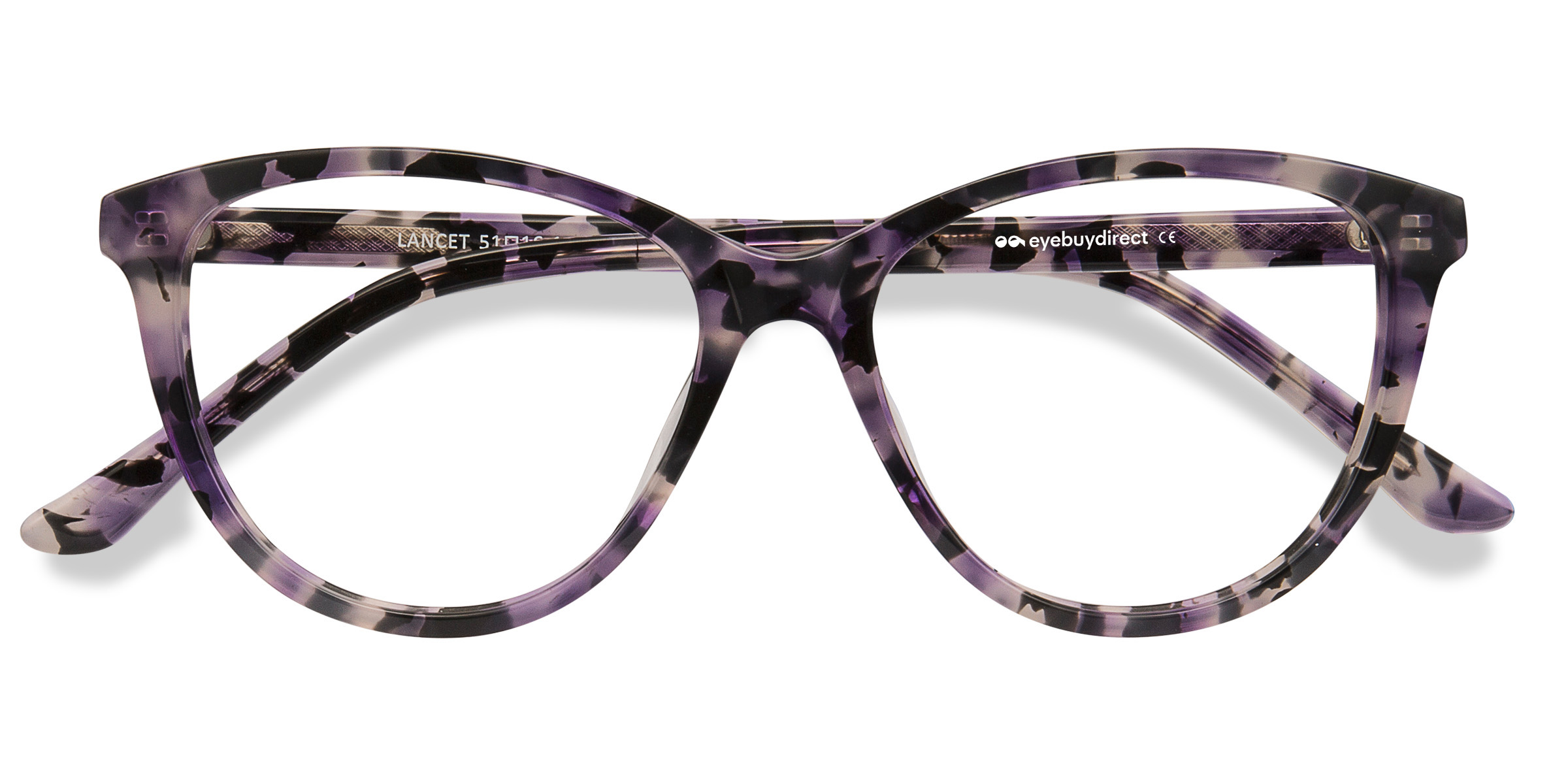 Purple Floral Lancet -  Acétate Lunettes de vue