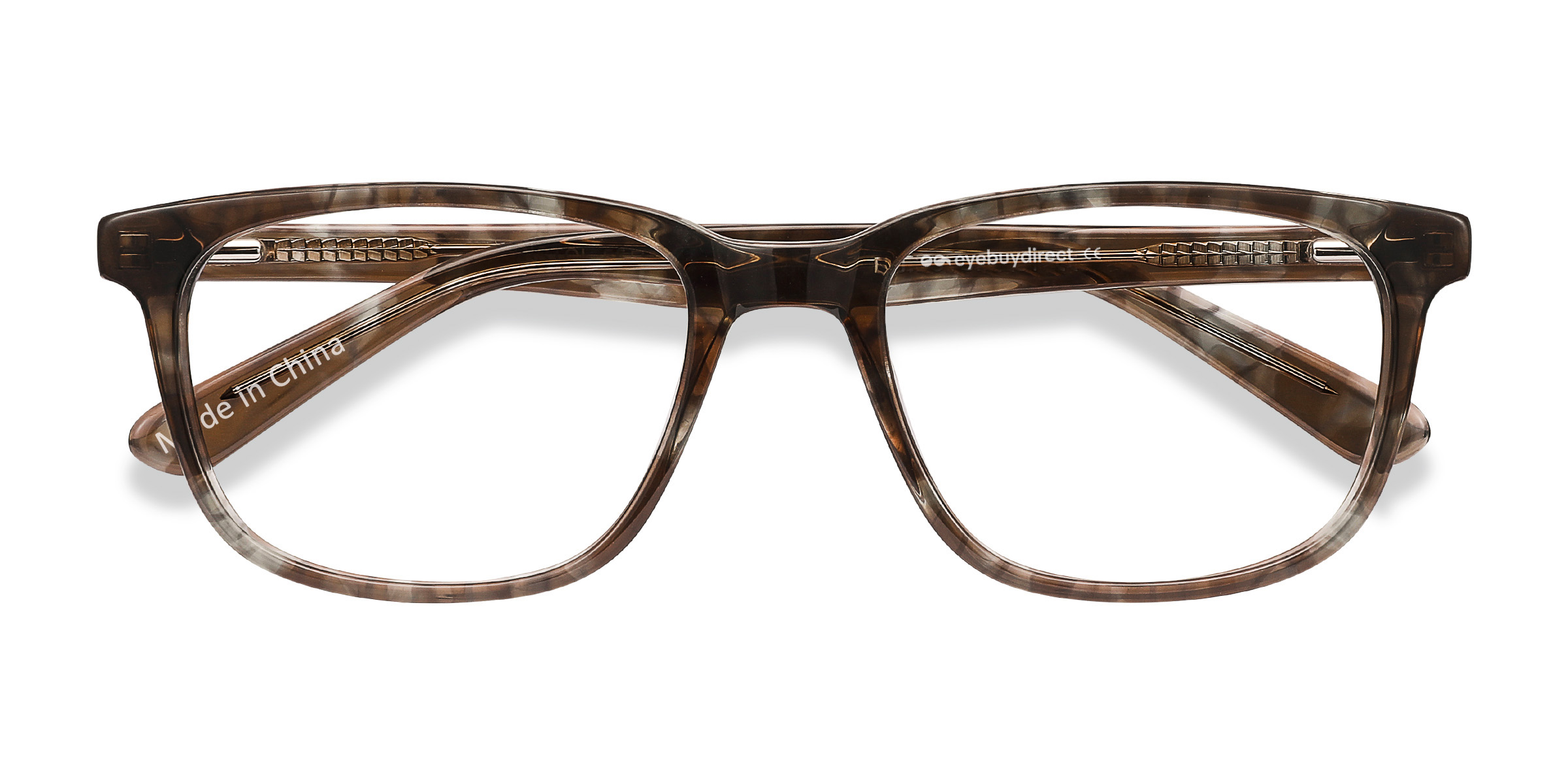 Gray Floral Bristol -  Acetate Eyeglasses