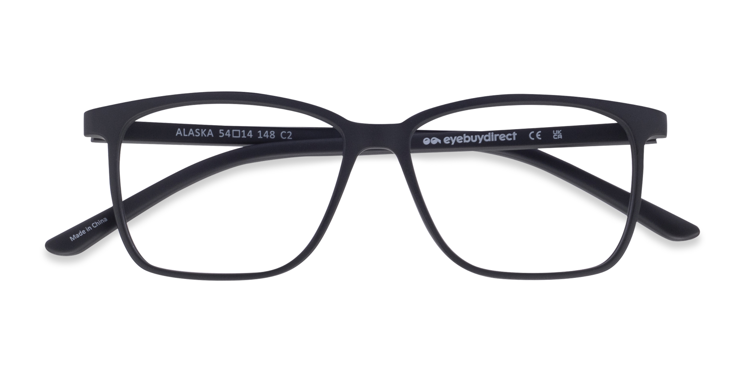 Noir Alaska - Plastique Lunettes de vue