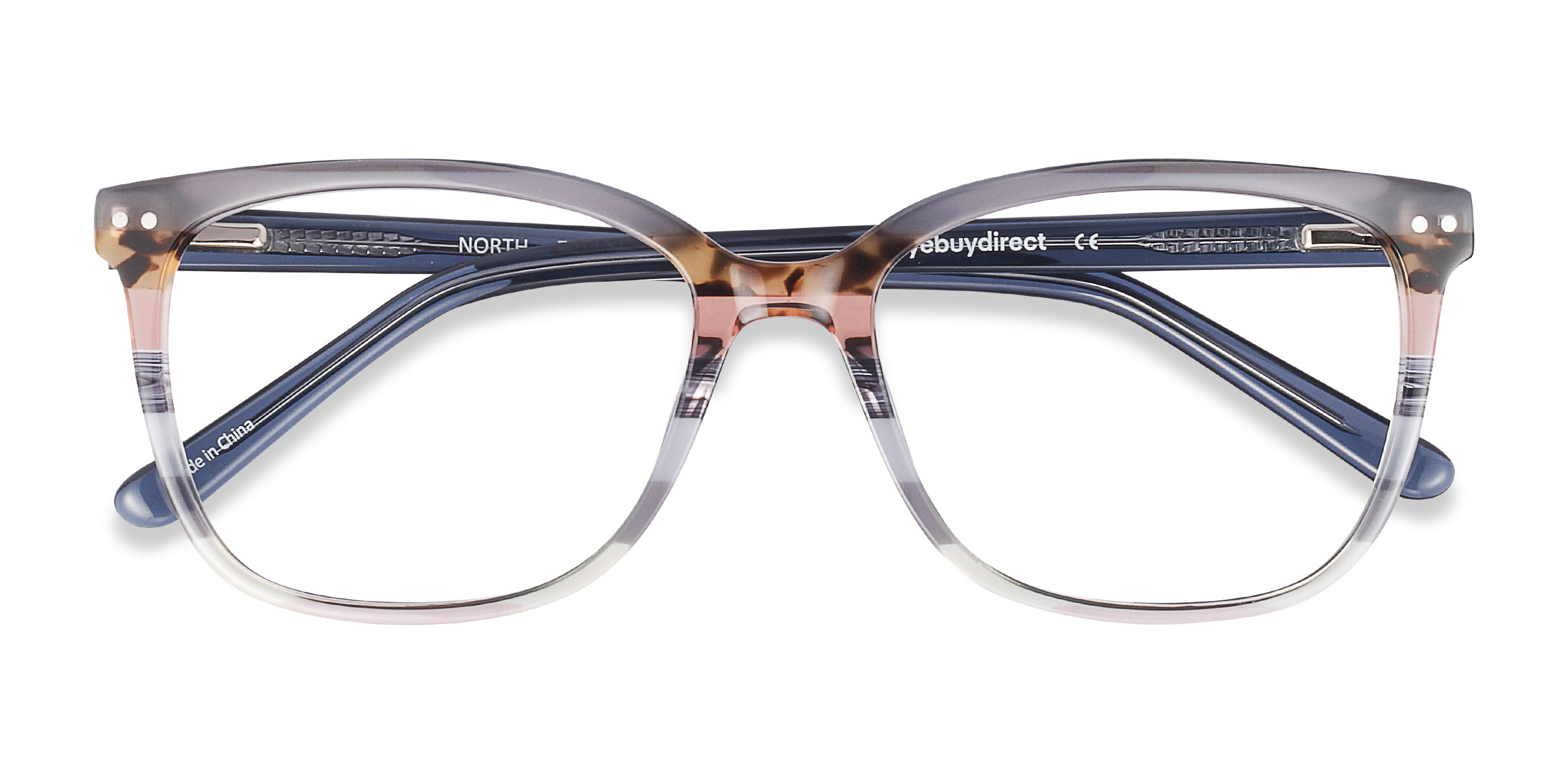 Gray Striped North -  Acetate Eyeglasses