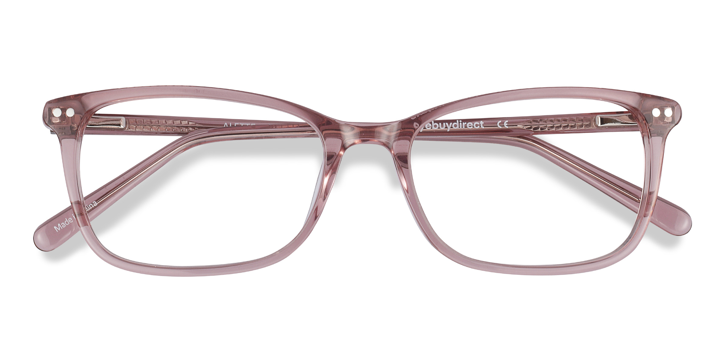 Clear Pink Alette -  Acetate Eyeglasses