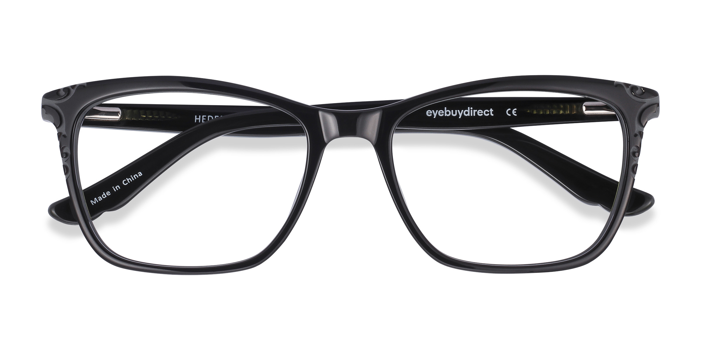 Black Hedera -  Acetate Eyeglasses