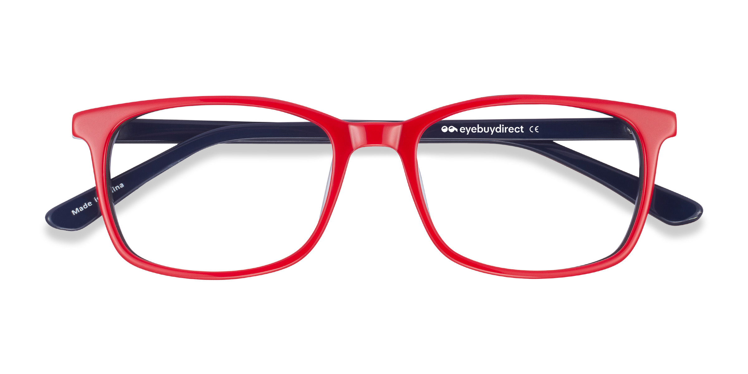 Red & Navy July -  Acétate Lunettes de vue