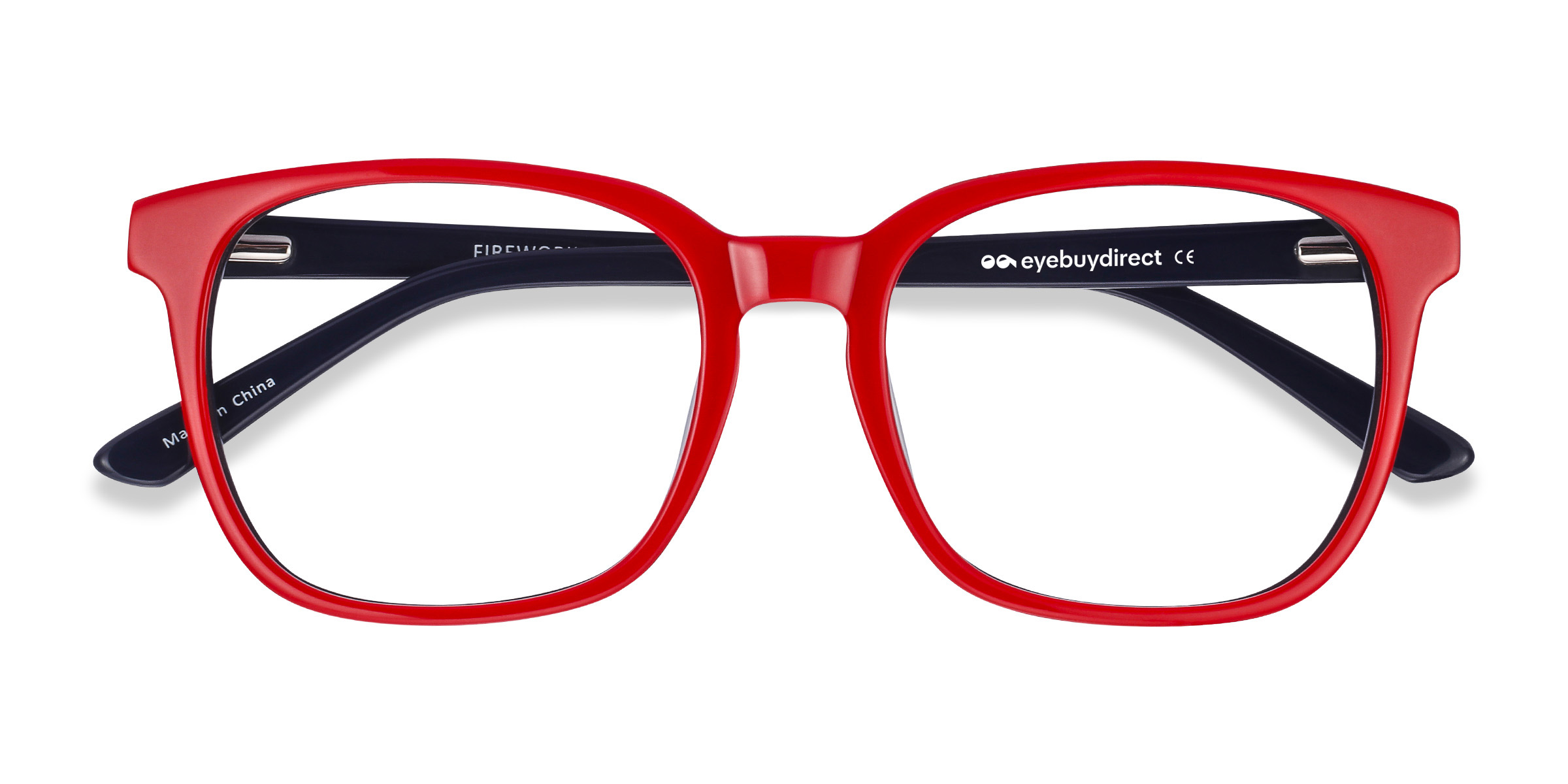 Red & Navy Firework -  Acétate Lunettes de vue