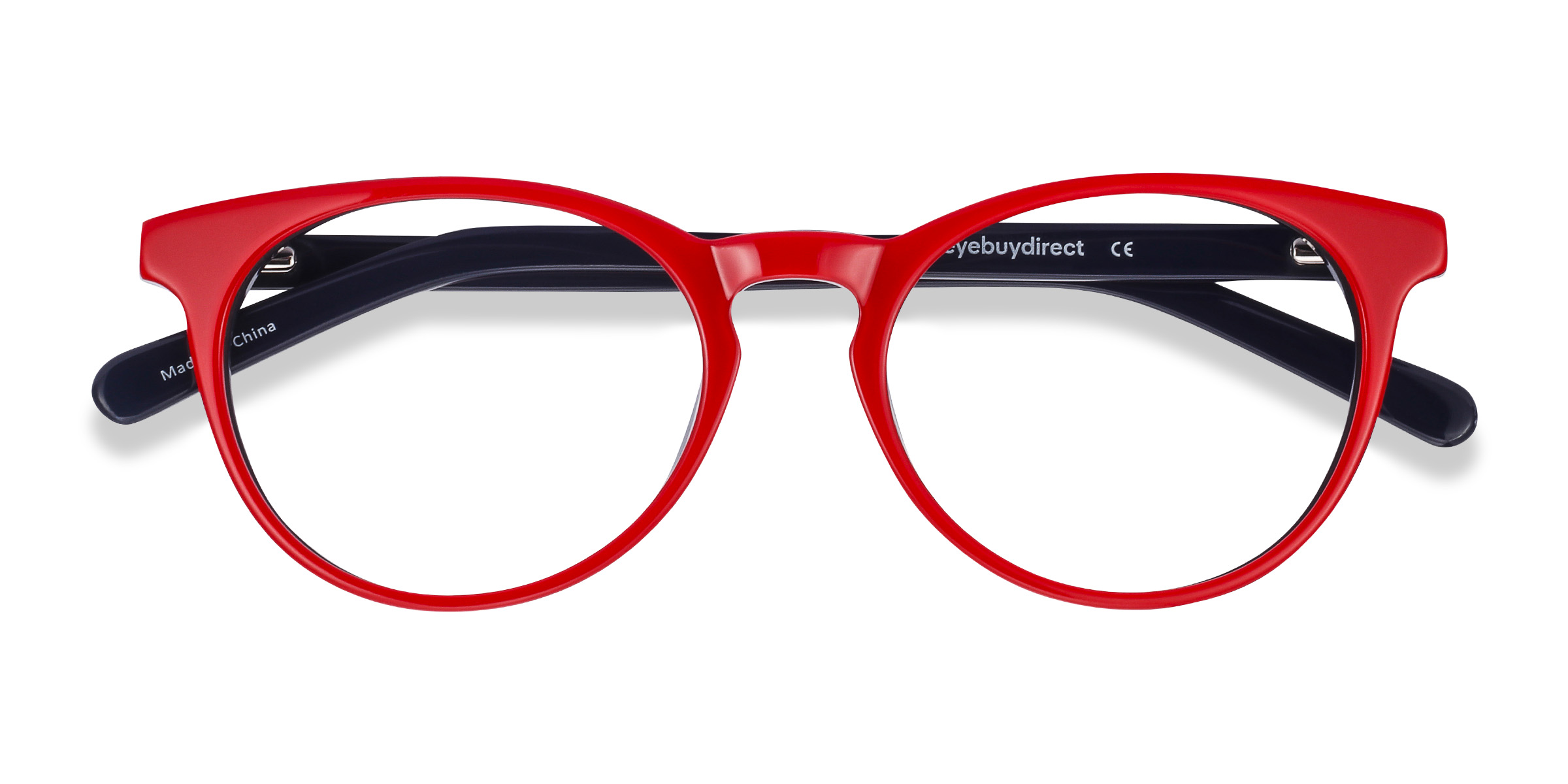 Red & Navy Tradition -  Acétate Lunettes de vue