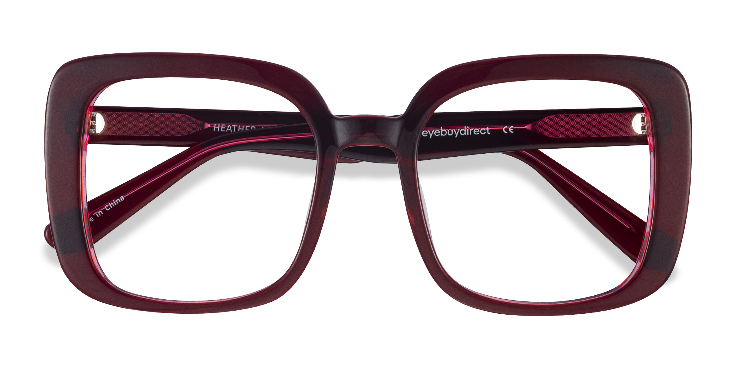 Burgundy Heather -  Acétate Lunettes de vue