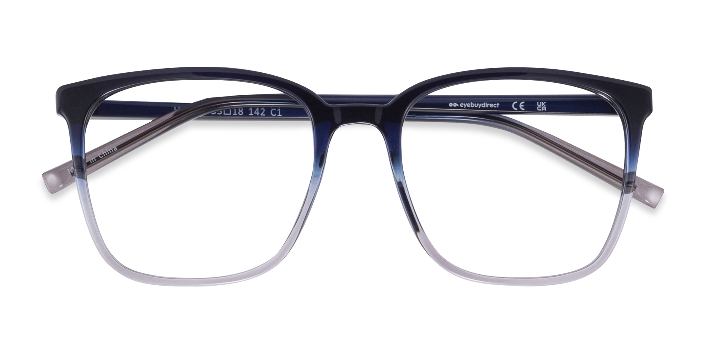Gradient Blue House -  Metal Eyeglasses