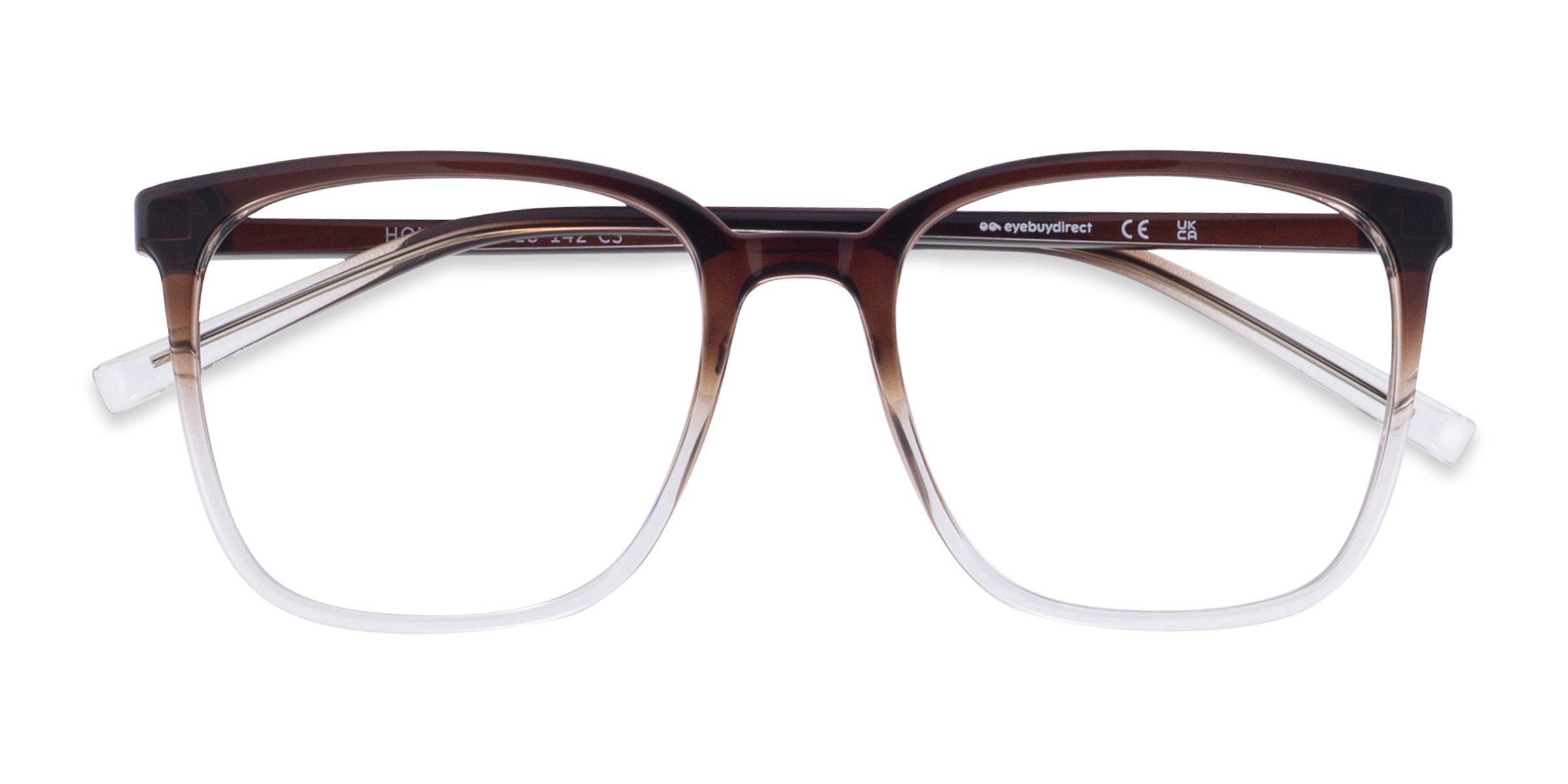 Gradient Brown House -  Metal Eyeglasses