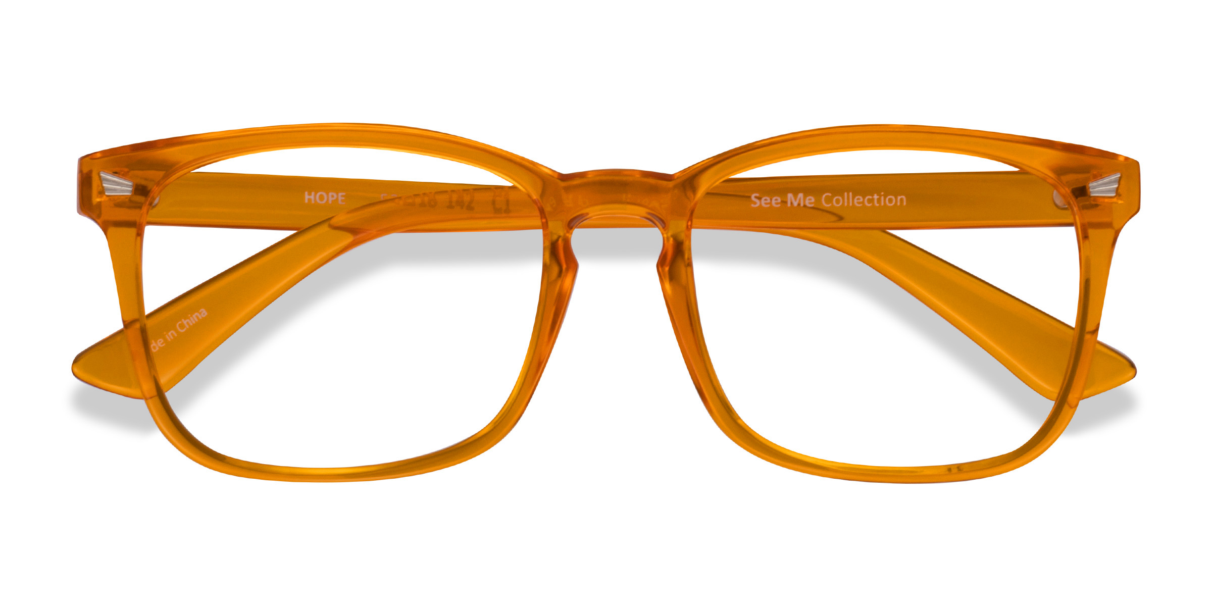 Clear Orange Hope -  Plastique Lunettes de vue