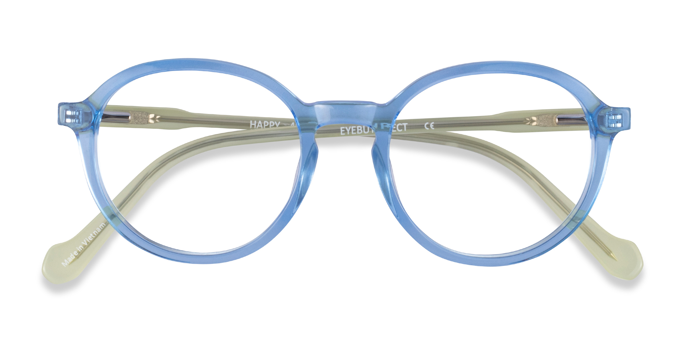 Clear Blue Green Happy -  Acétate Lunettes de vue