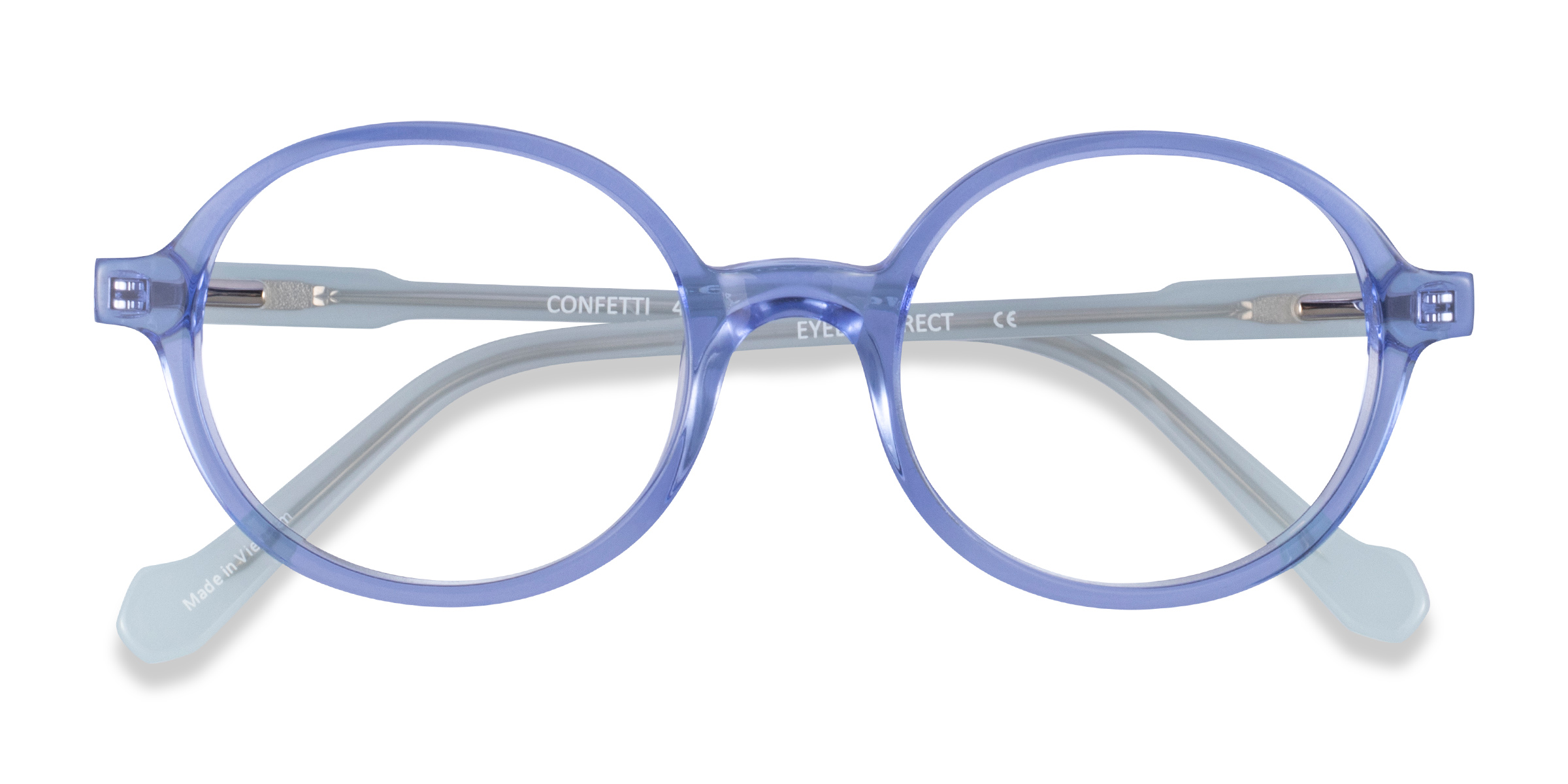 Clear Blue Confetti -  Acétate Lunettes de vue