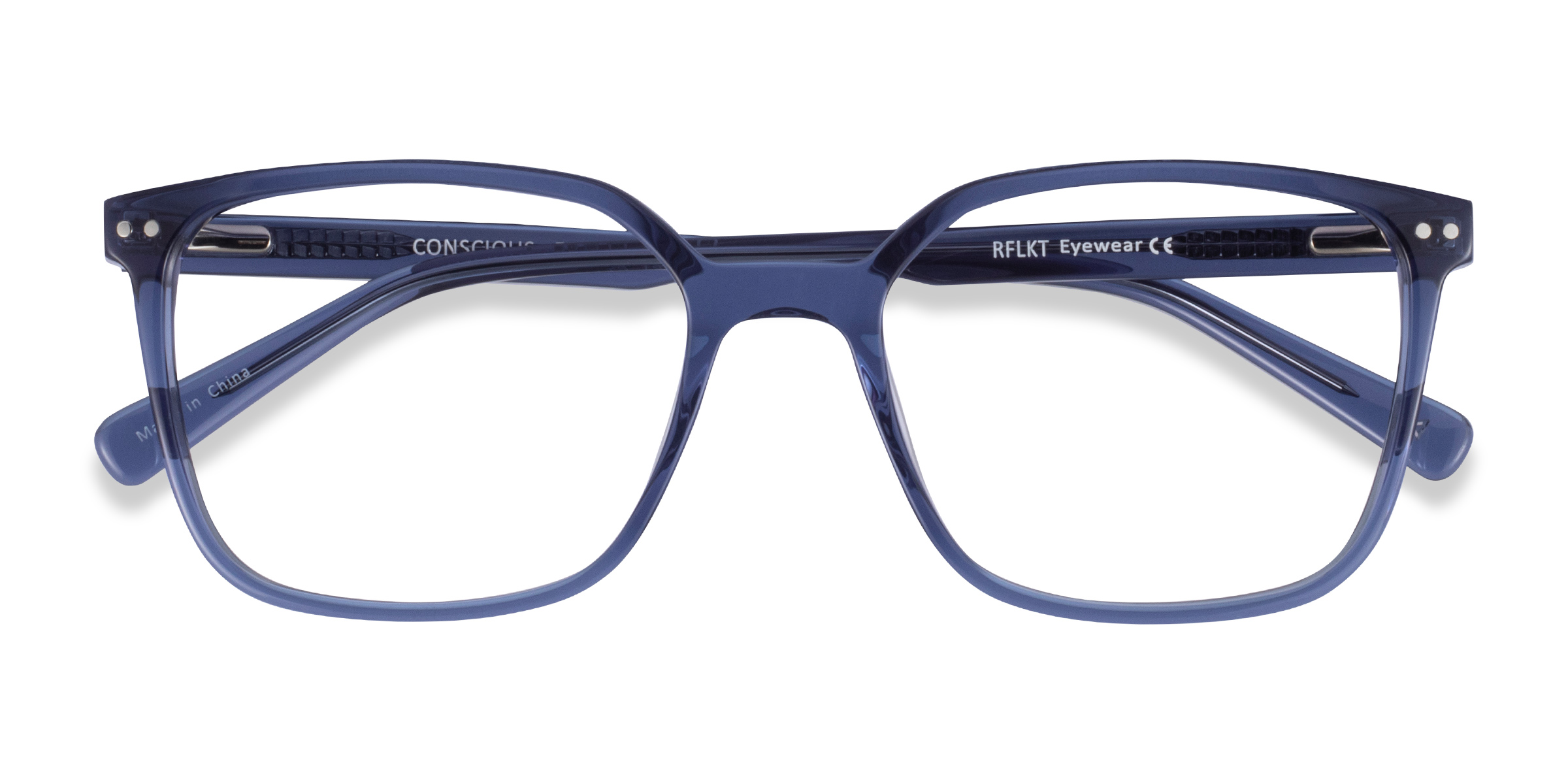 Clear Blue Conscious -  Acetate Eyeglasses