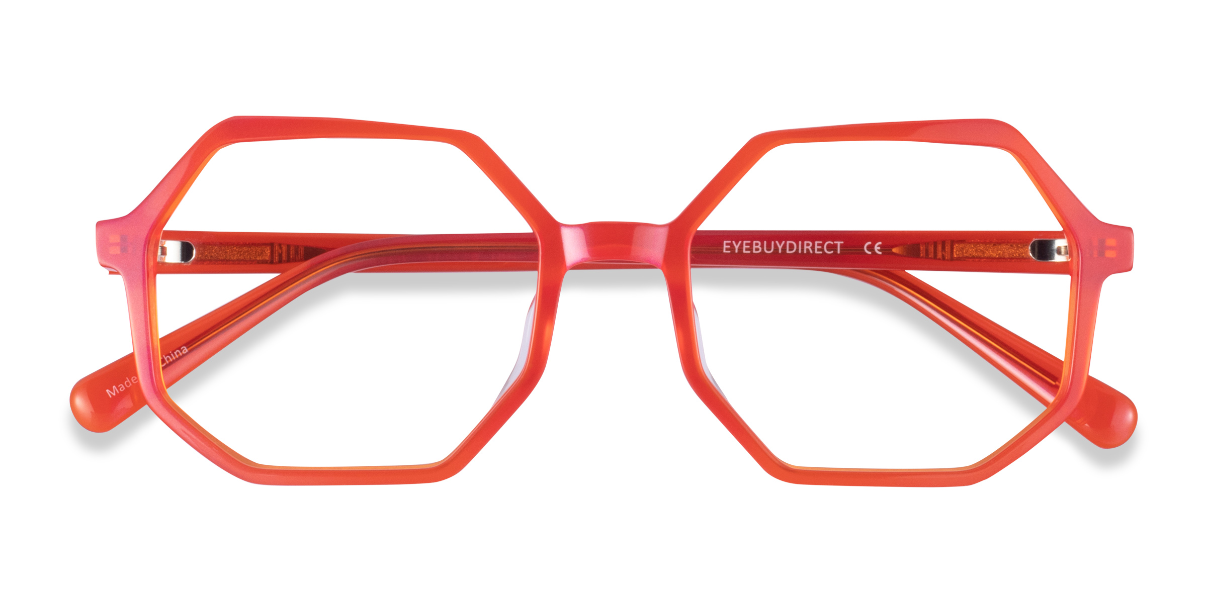 Iridescent Red Glister -  Acétate Lunettes de vue