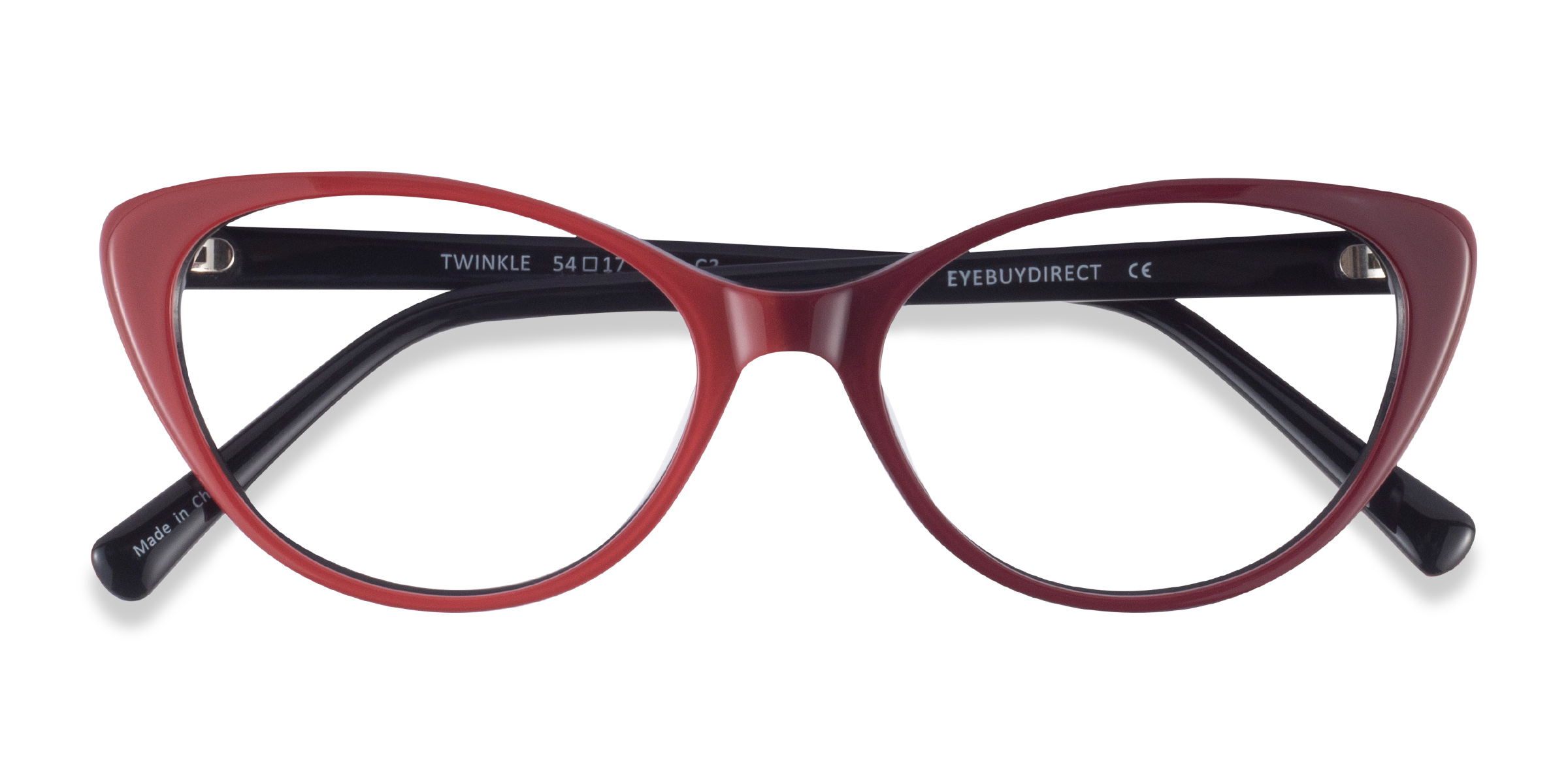 Rouge Twinkle -  Acétate Lunettes de vue