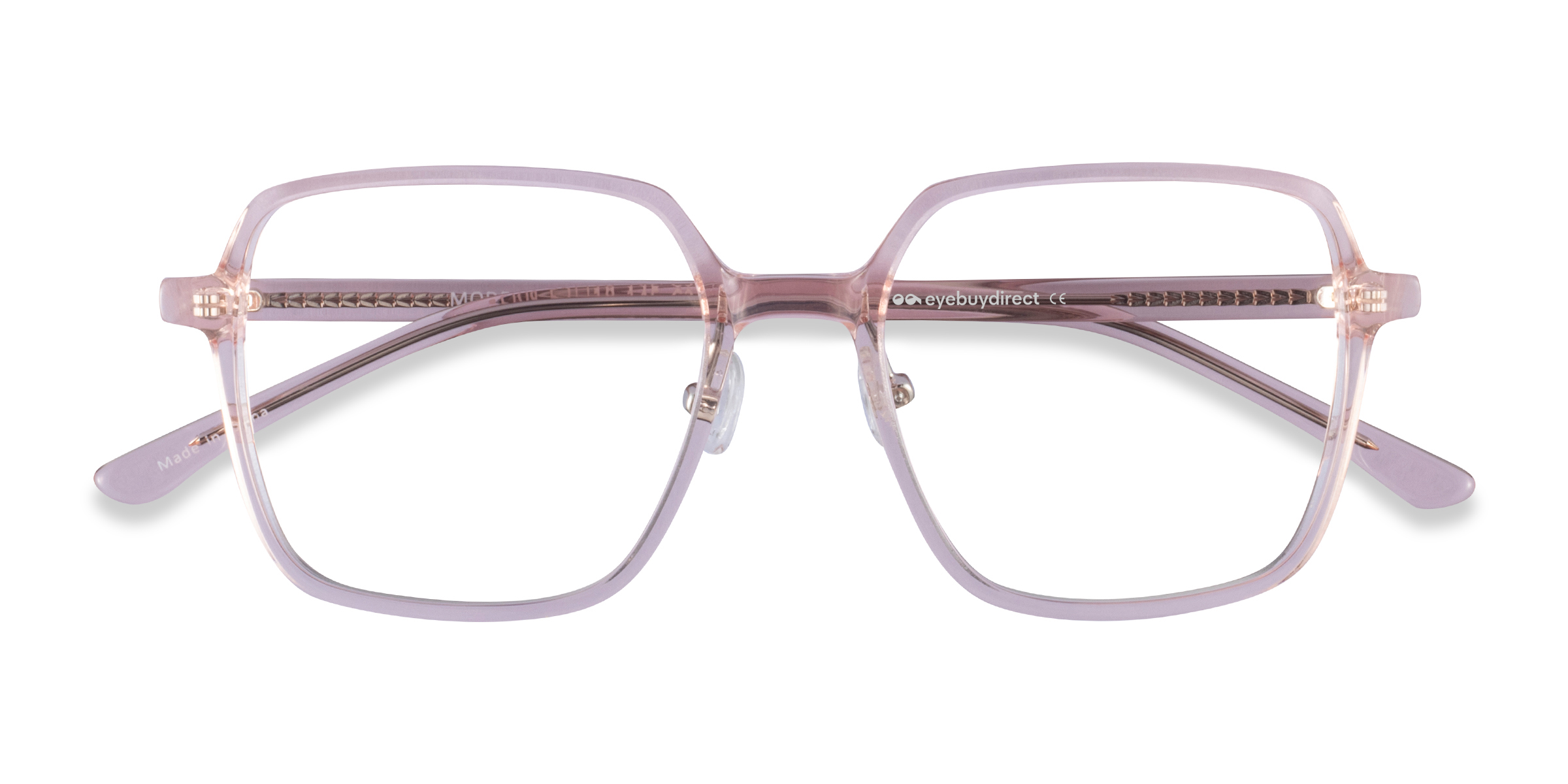 Clear Pink Modern -  Acétate Lunettes de vue