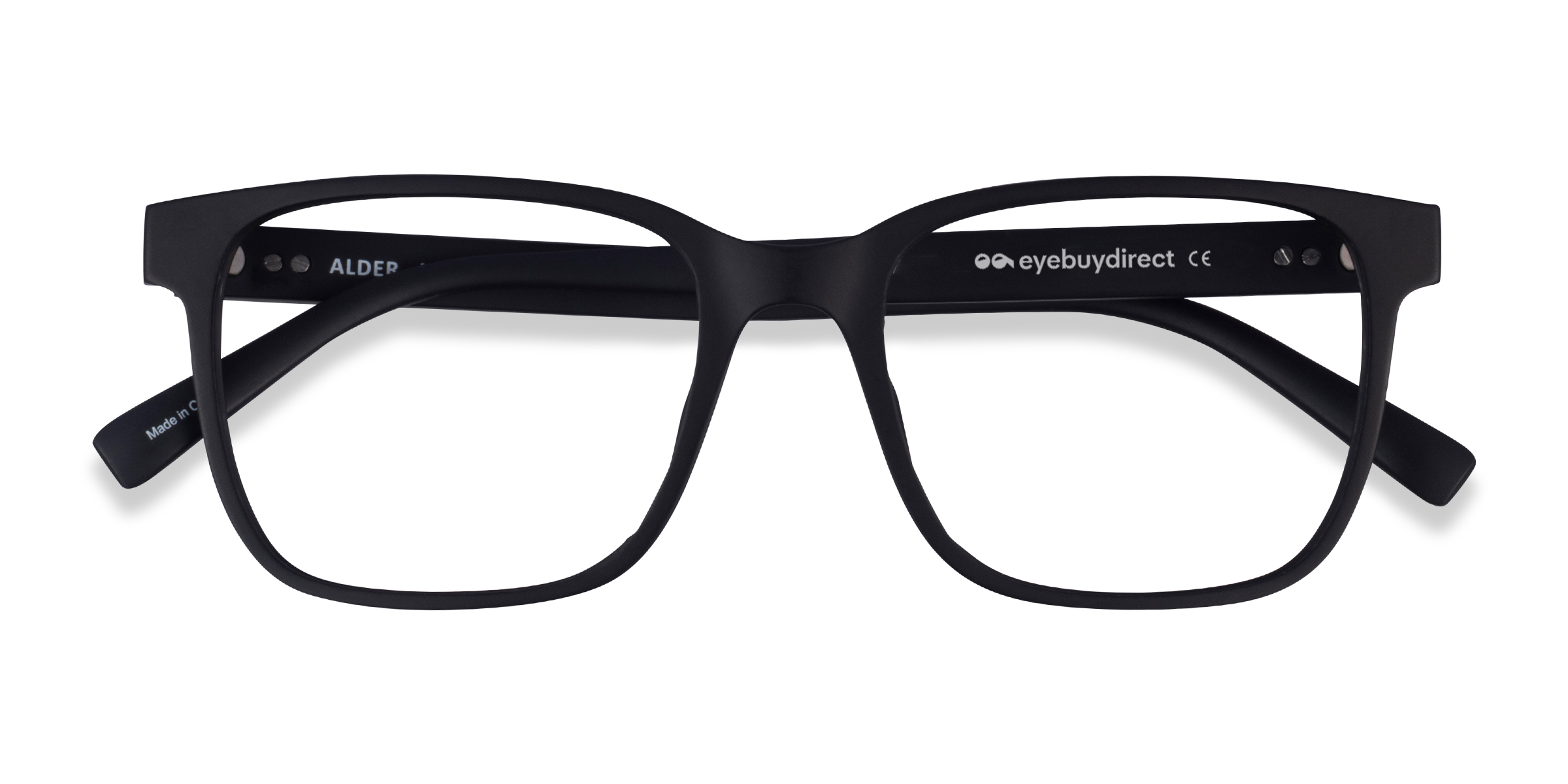 Matte Black Alder -  Plastique Lunettes de vue