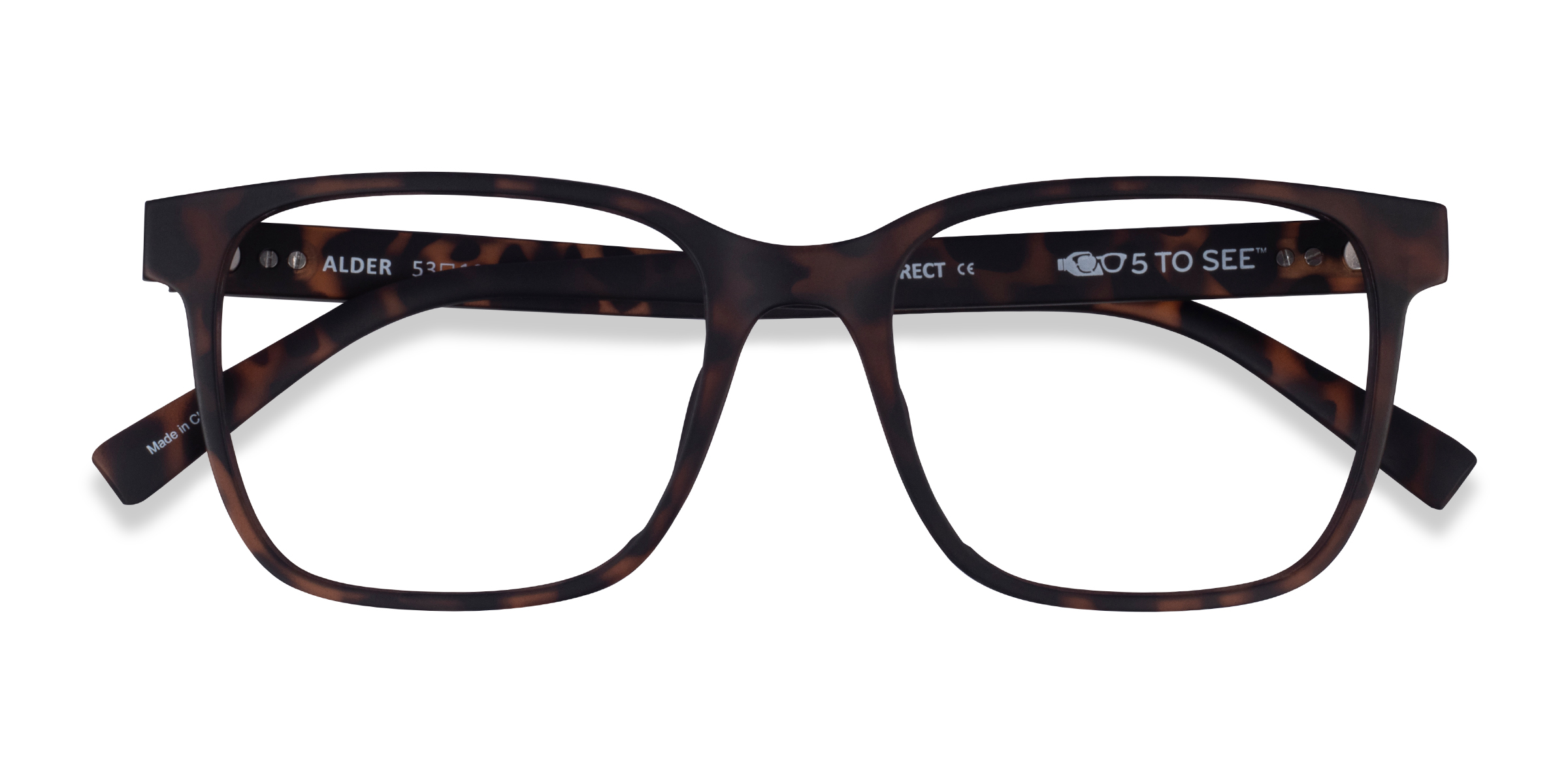 Matte Tortoise Alder -  Plastic Eyeglasses