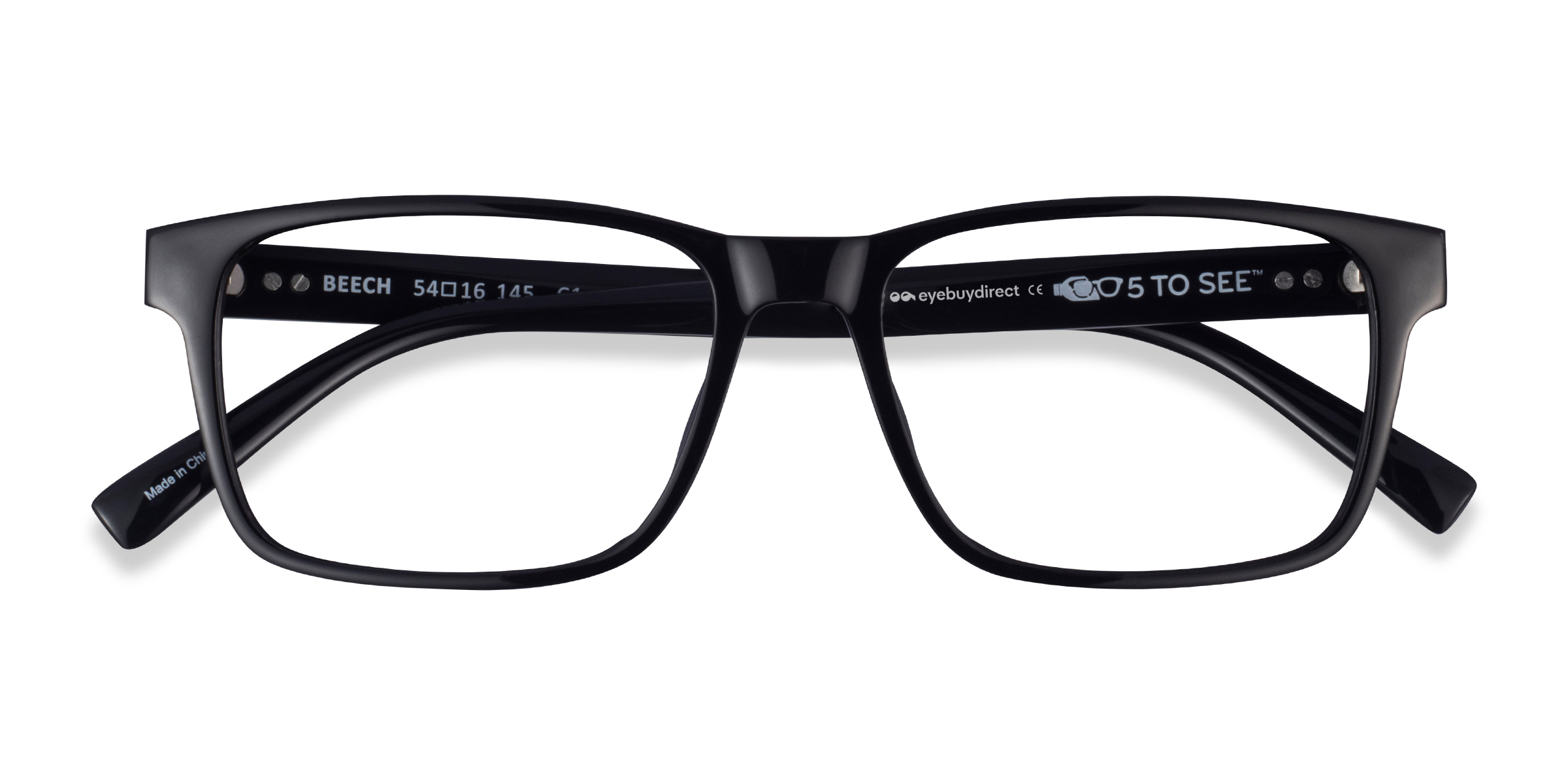 Noir Beech -  Plastique Lunettes de vue