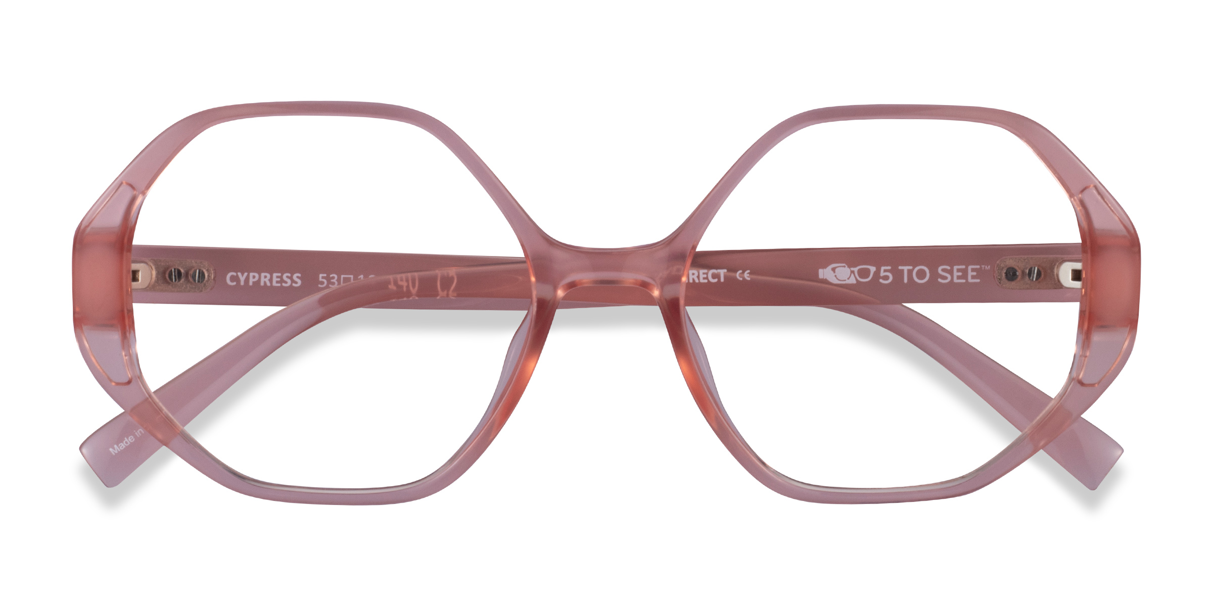 Clear Nude Cypress - Plastique Lunettes de vue