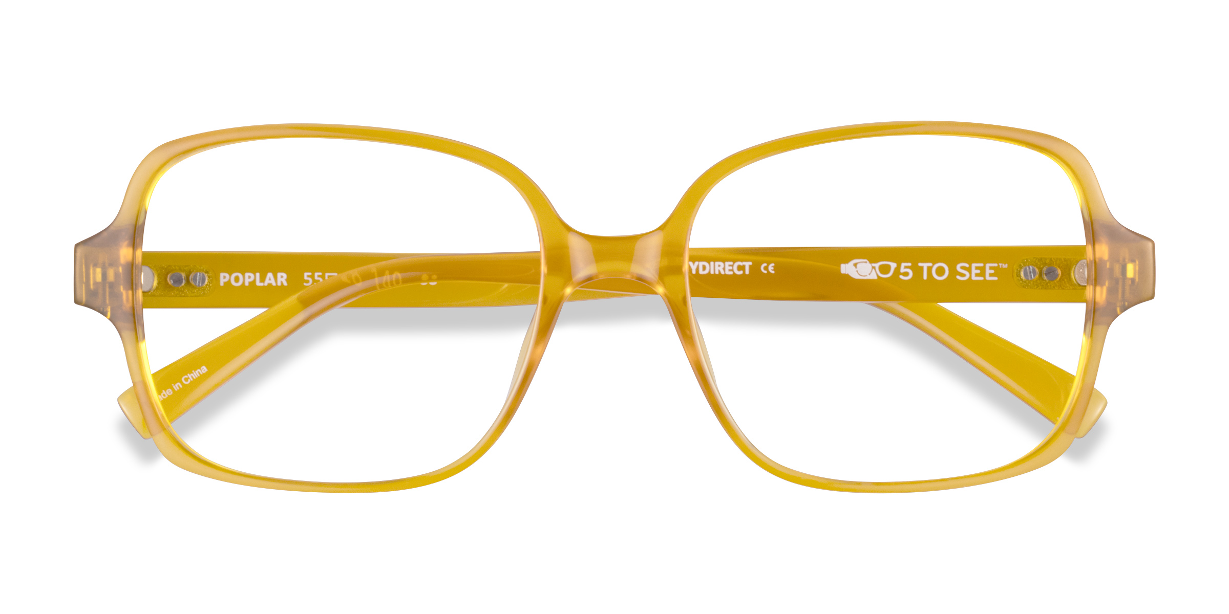 Clear Yellow Poplar -  Plastique Lunettes de vue