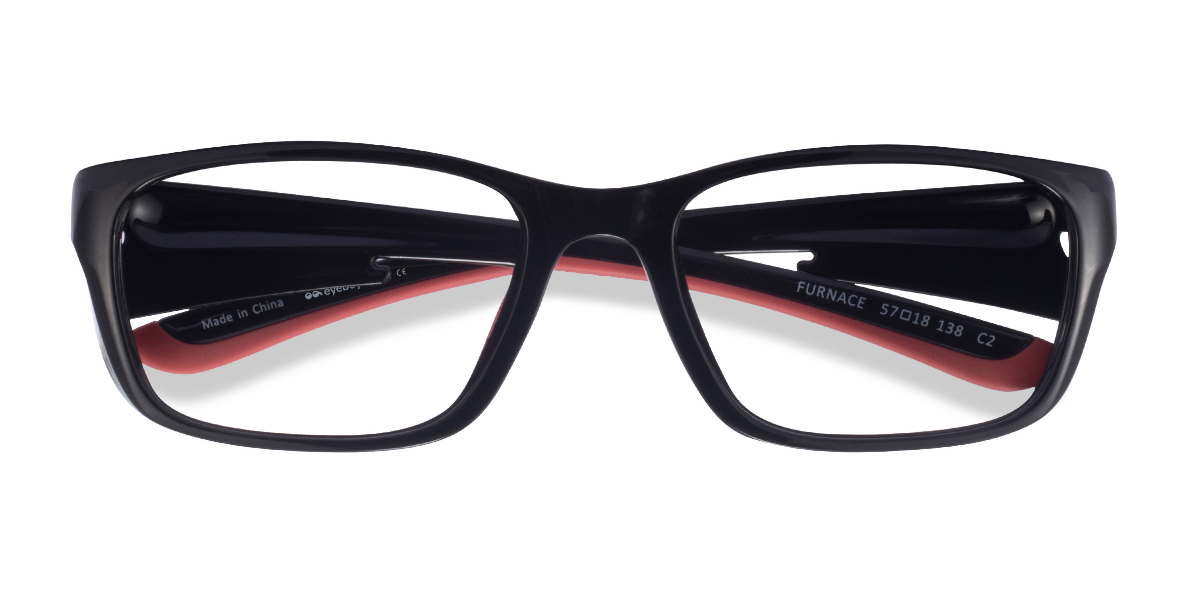 Black Red Furnace -  Plastique Lunettes de vue