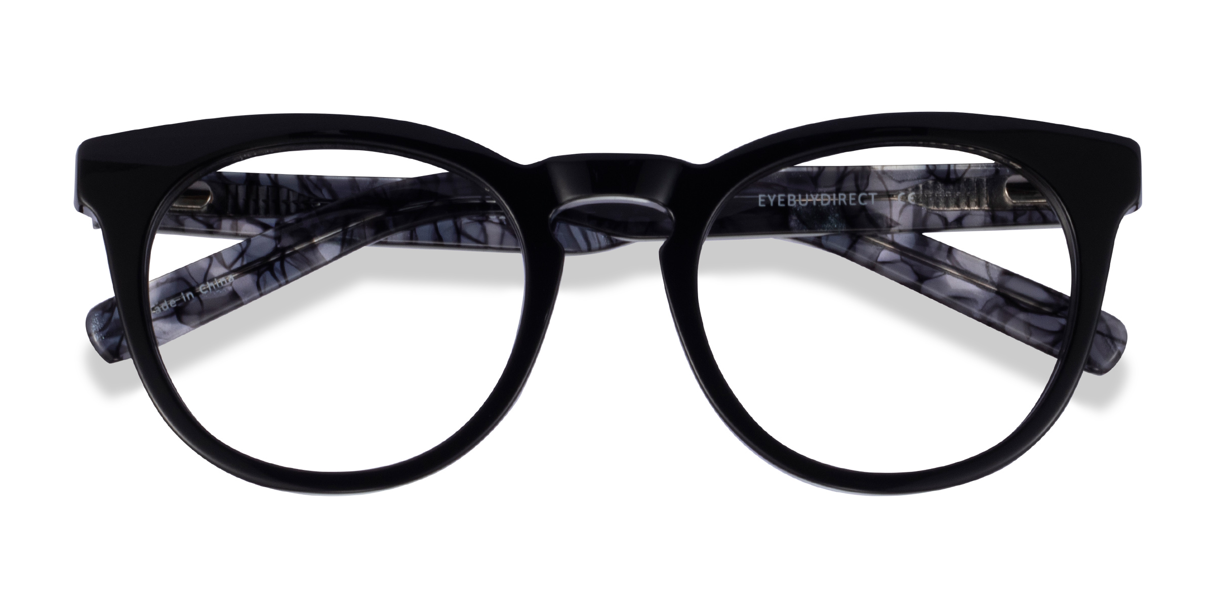 Black Floral Lush -  Acetate Eyeglasses