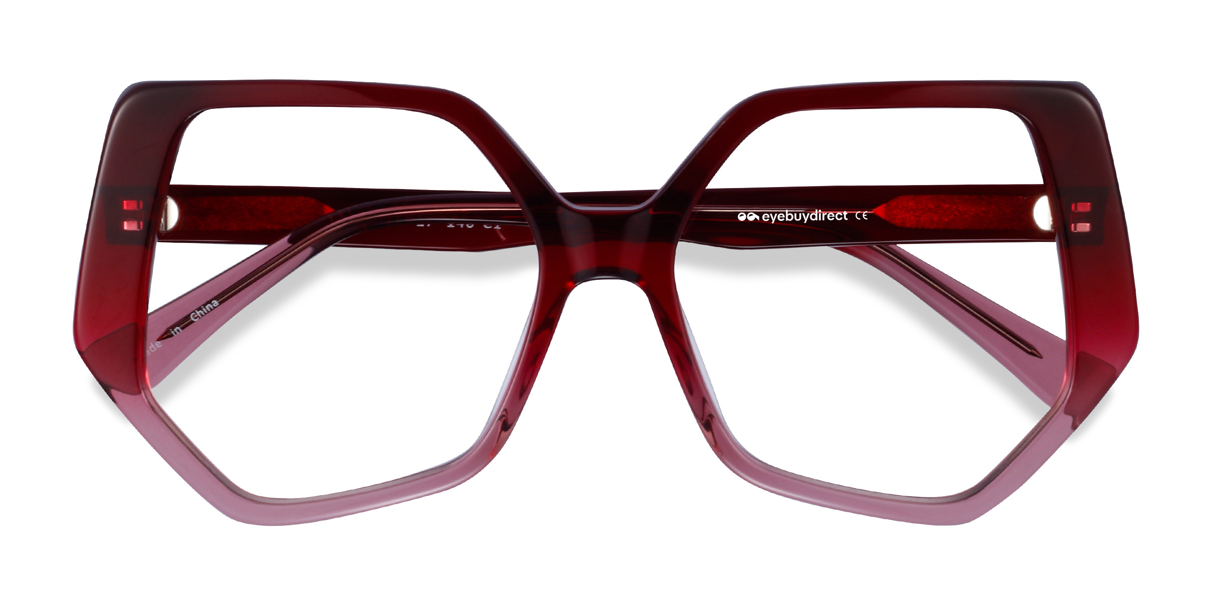Burgundy Clear Feliz -  Acétate Lunettes de vue