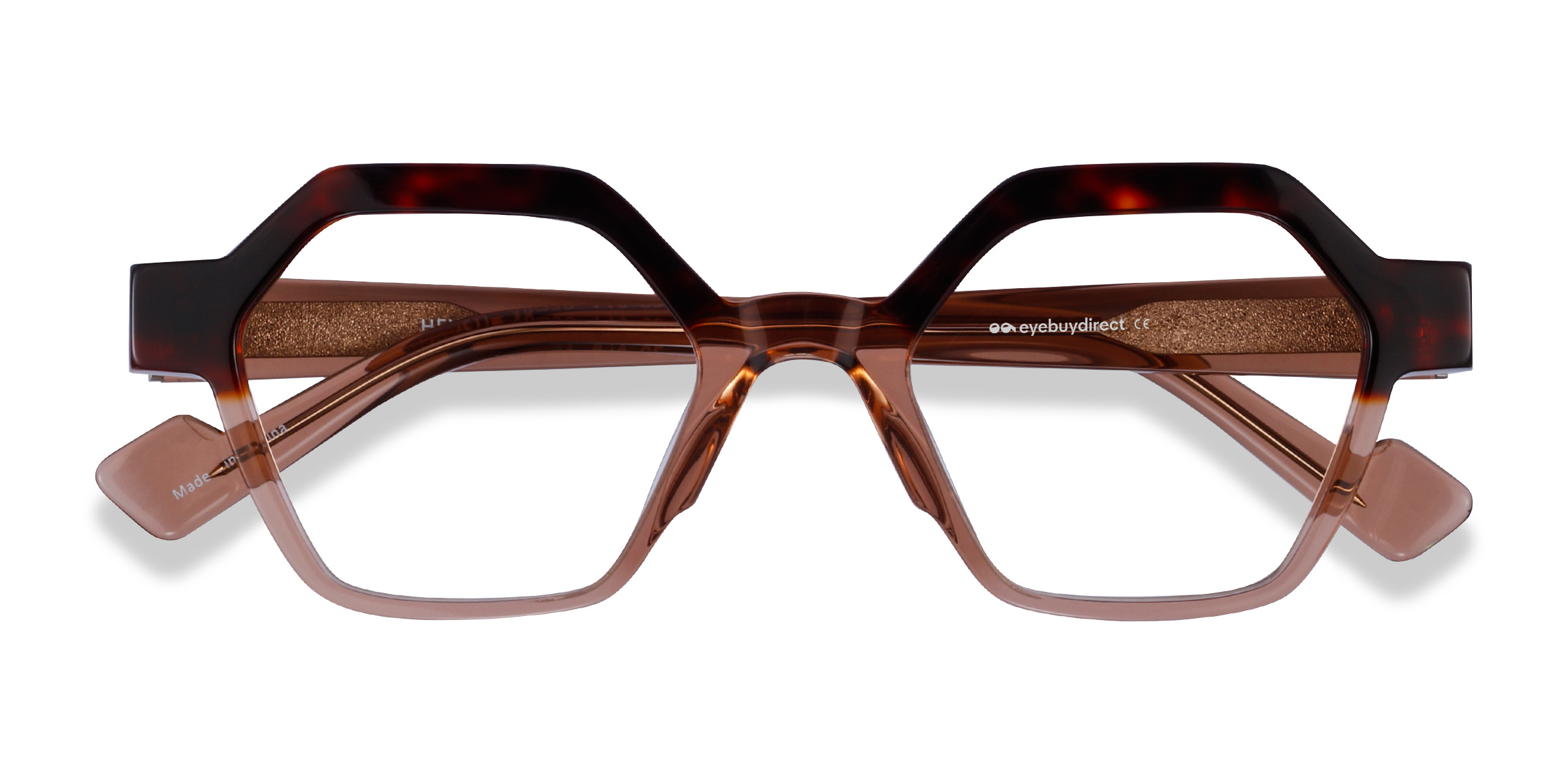 Tortoise Clear Brown Hexed -  Acétate Lunettes de vue