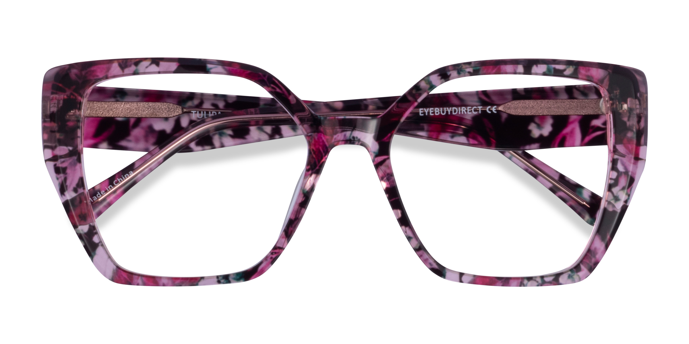 Red Floral Tulipa -  Acétate Lunettes de vue