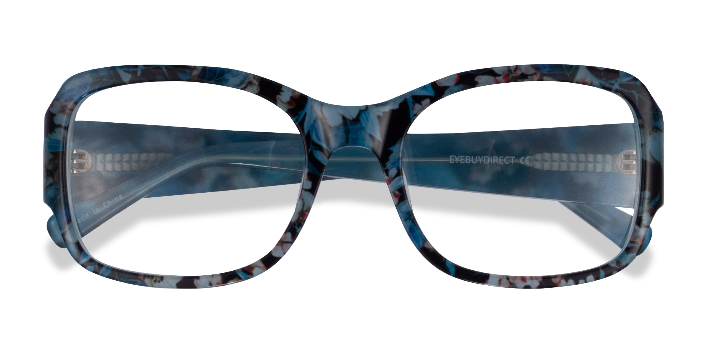 Blue Floral Viola -  Acétate Lunettes de vue