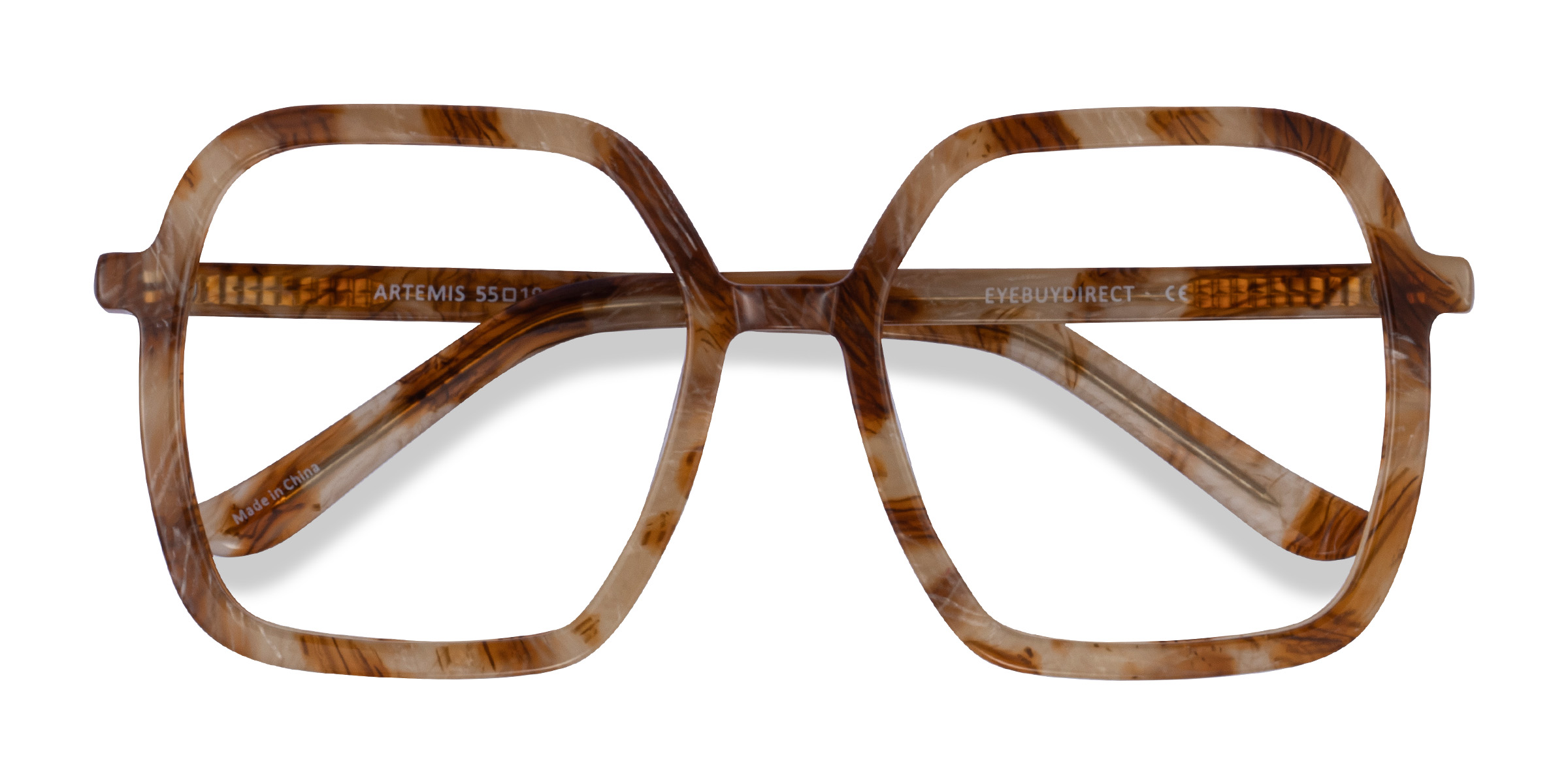 Brown Striped Artemis -  Acétate Lunettes de vue